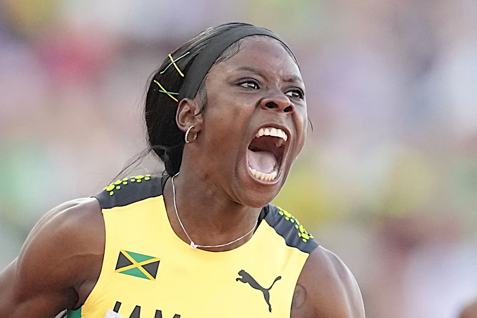 Gold, Gold, Gold: Shericka Jackson hat bei der WM die begehrteste aller Medaillen geholt.  