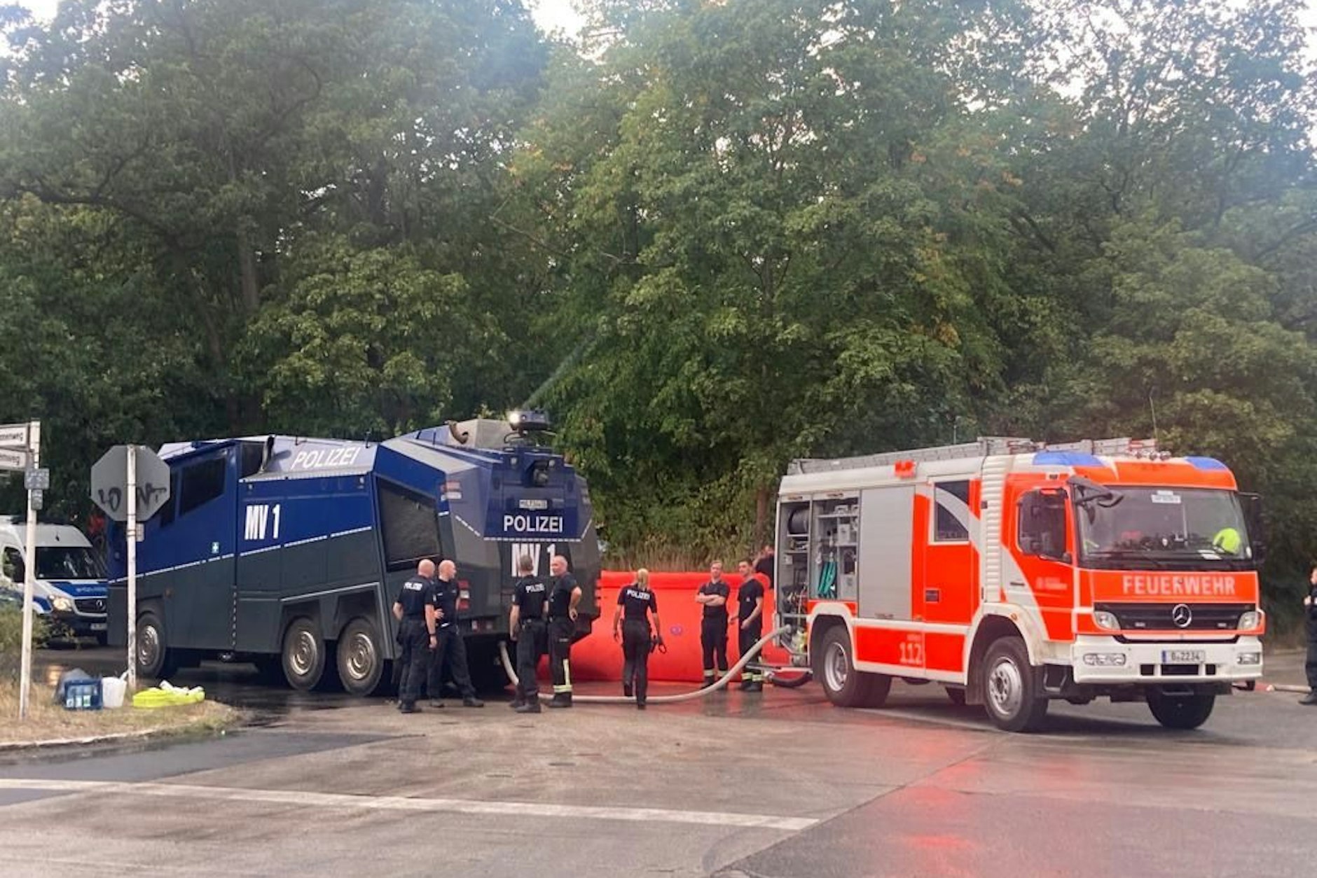 Die Feuerwehr im Einsatz