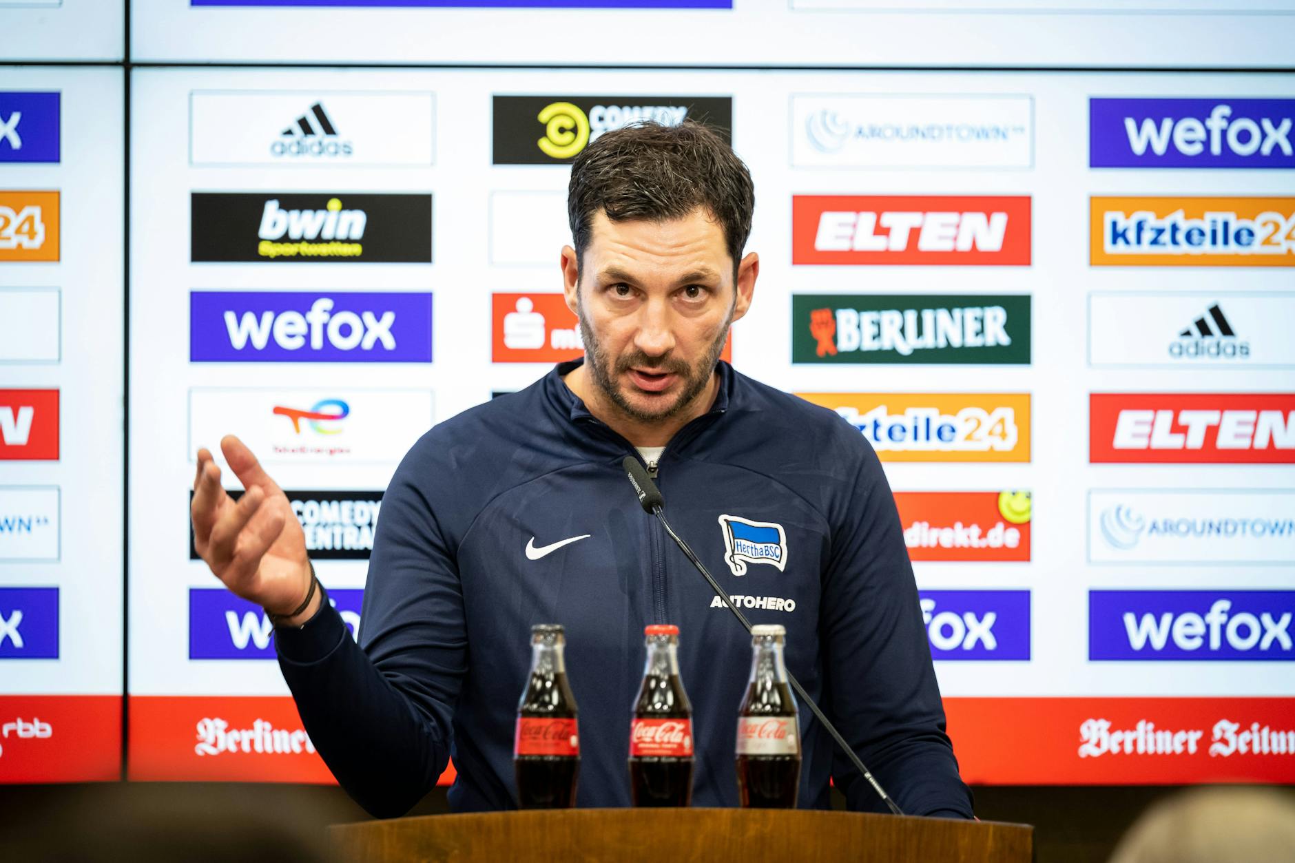 Herthas Trainer Sandro Schwarz erklärte nach der Derbypleite die Gründe für das 1:3 beim 1. FC Union.