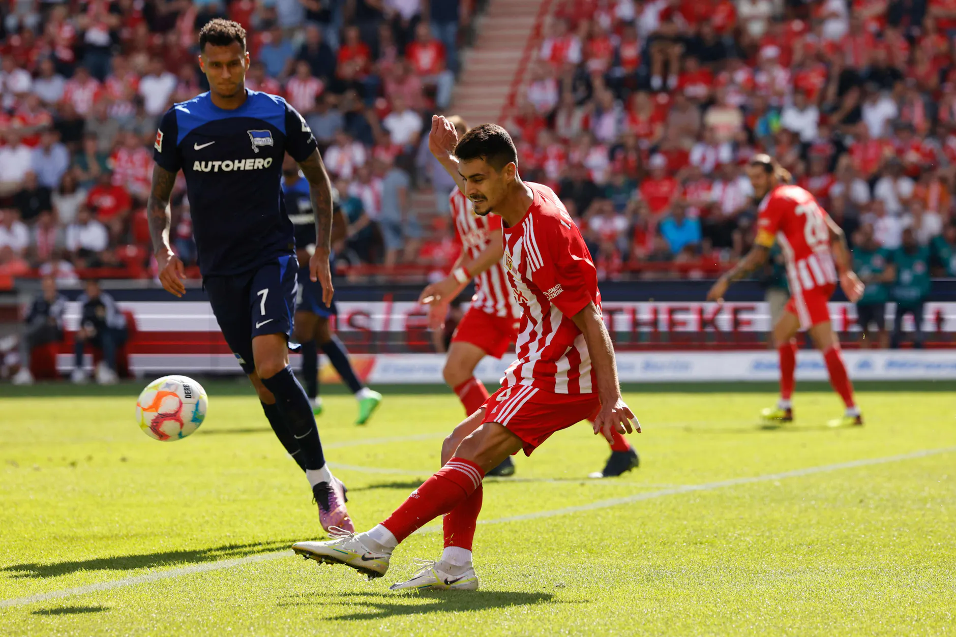 Union Berlins Diogo Leite zeigte bei seinem Startelf-Debüt ein überzeugendes Spiel.