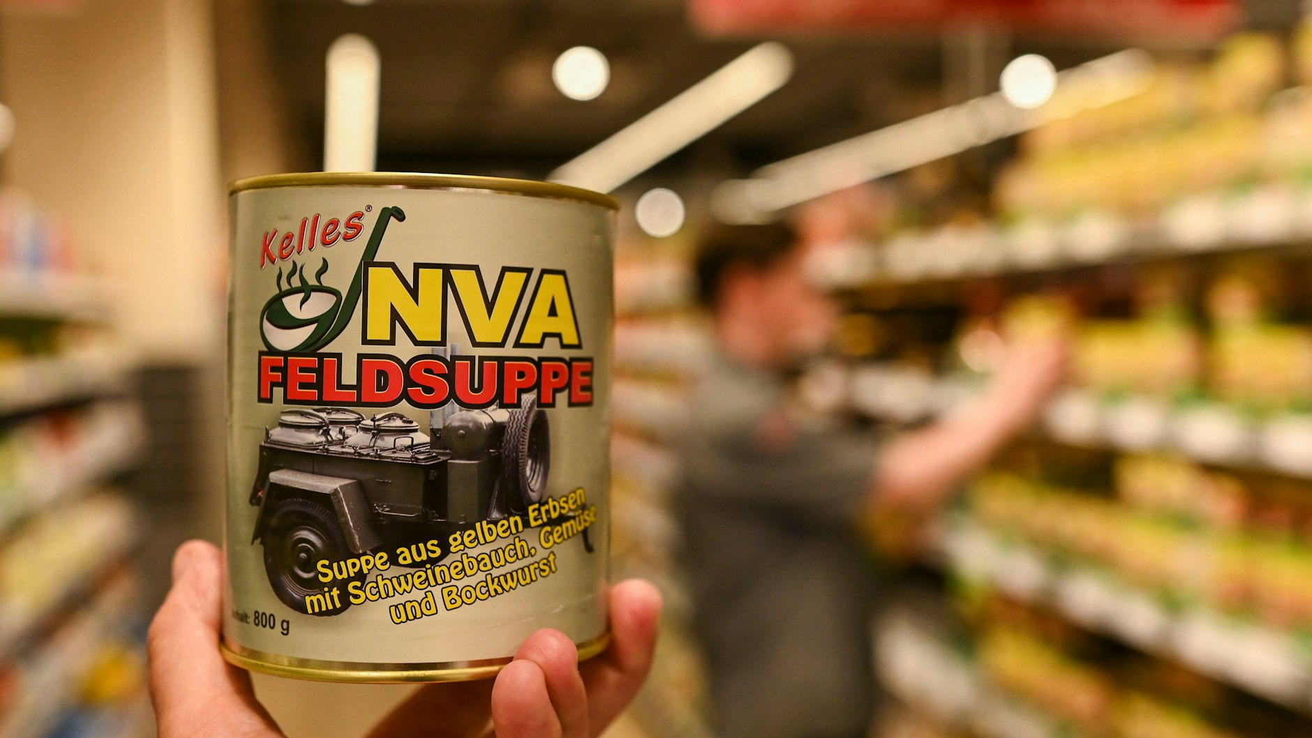 Auch die „NVA-Feldsuppe“ sollte aus dem Supermarkt-Regal verschwinden.