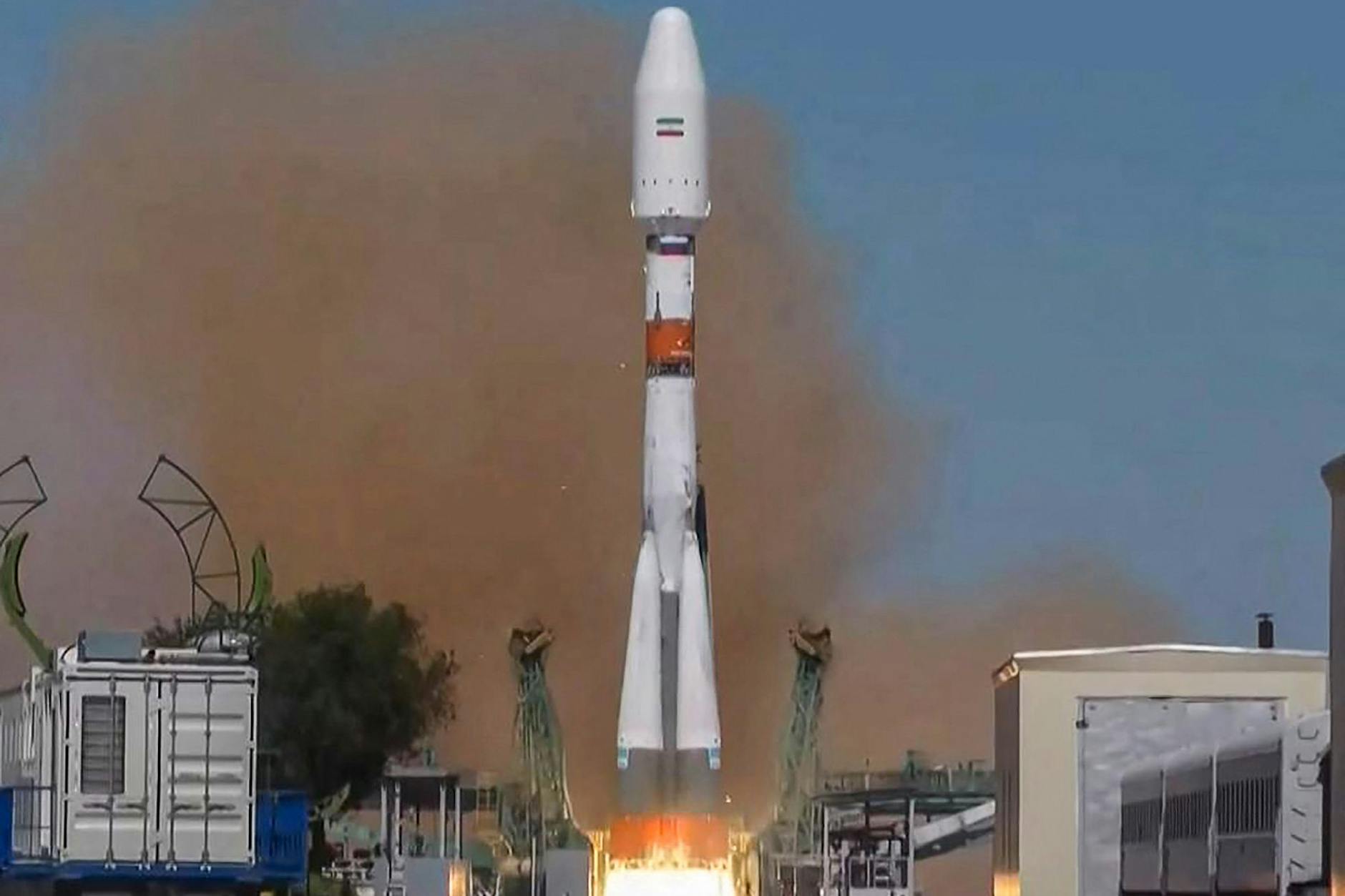 Der neue Überwachungssatellit „Chayyam“ wurde vom Weltraumbahnhof in Kasachstan aus ins All geschossen.