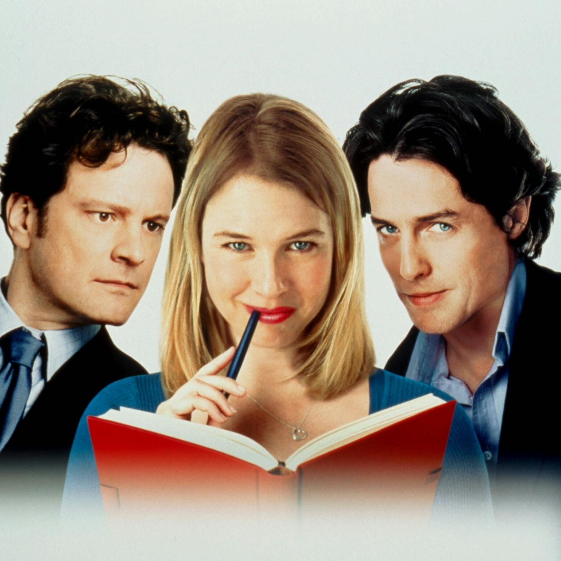 Colin Firth, Renee Zellweger und Hugh Grant (v. l.) im Film „Bridget Jones“ aus dem Jahr 2001