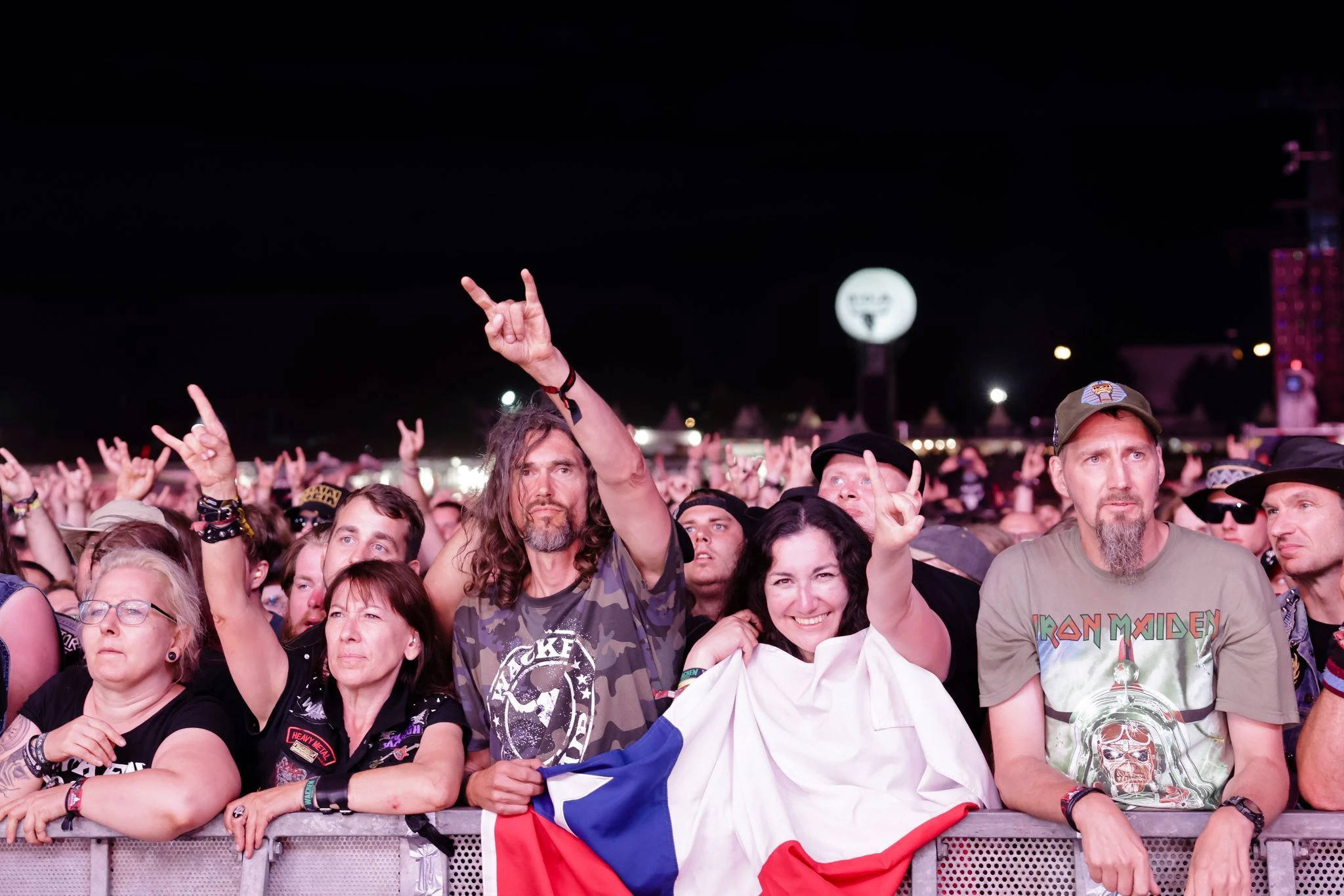 Metal-Fans beim WOA - Wacken Open Air.  