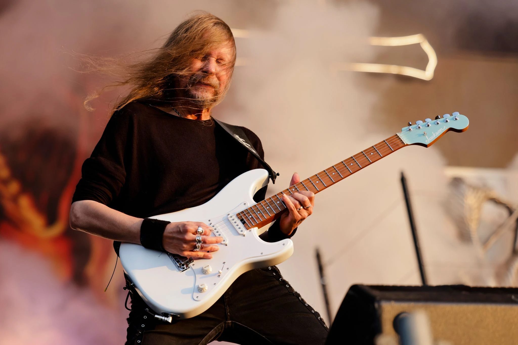 Gitarrist Mike Wead von der dänischen Band Mercyful Fate beim WOA - Wacken Open Air.  