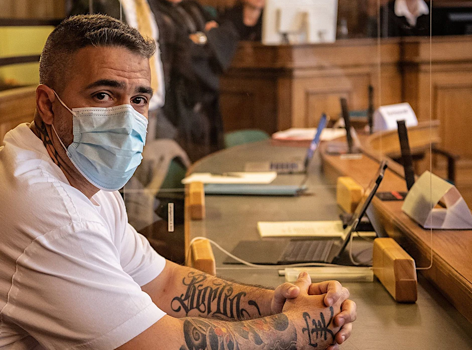 Anis Mohamed Youssef Ferchichi, bekannt als Rapper Bushido, bei einer früheren Verhandlung im Landgericht.