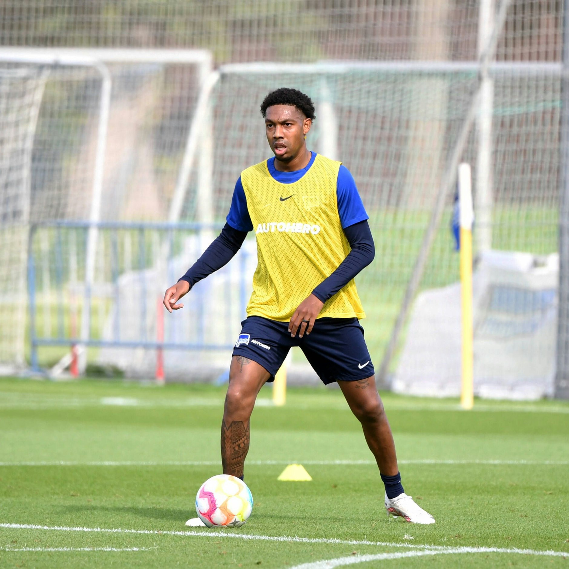Jean-Paul Boetius stieg Dienstag sofort ins Mannschaftstraining bei Hertha ein.
