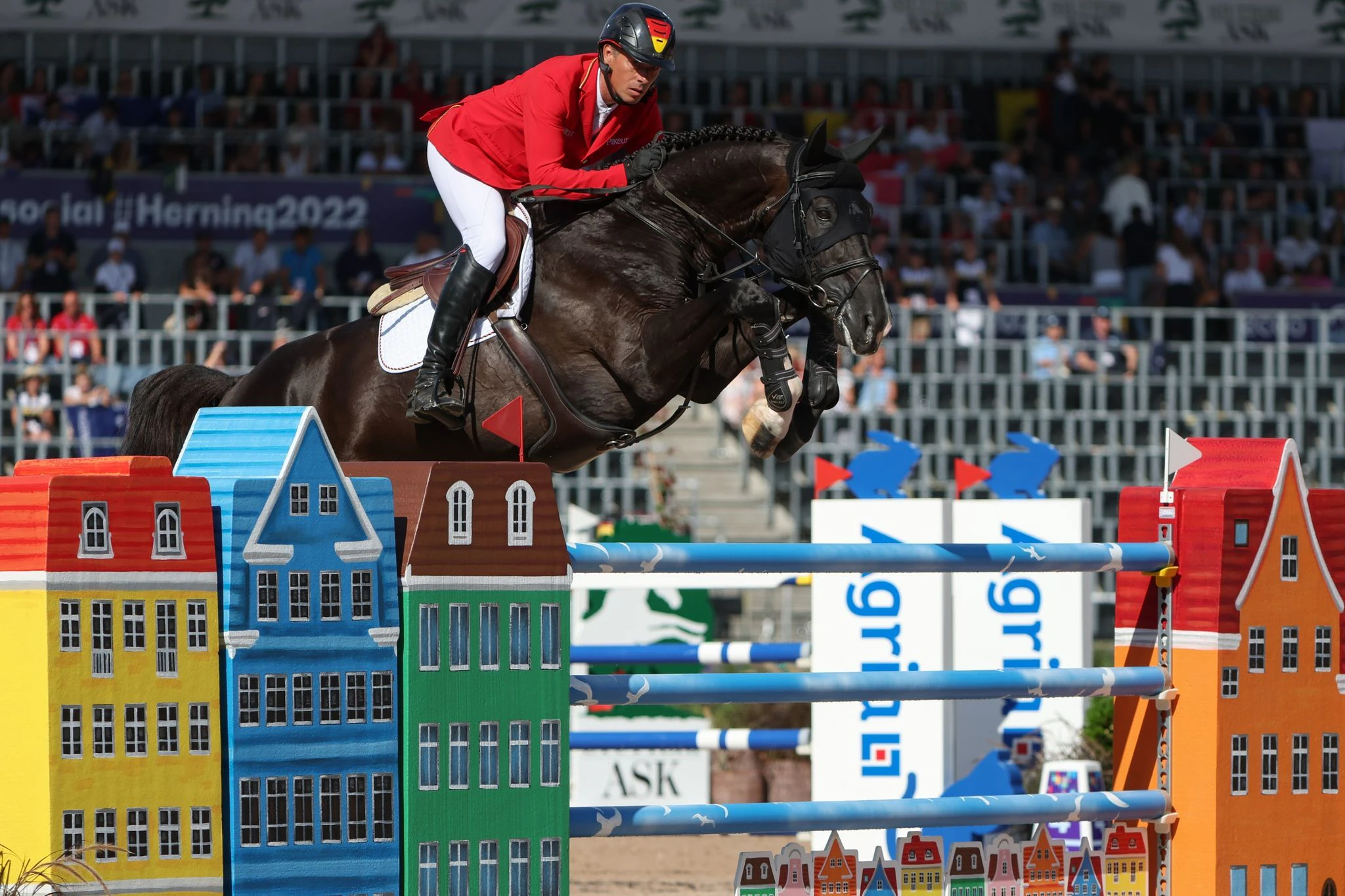 Chrisitan Ahlmann zeigte mit Dominator eine makellose Runde und ist mit Platz neun im Einzel bester Deutscher.  