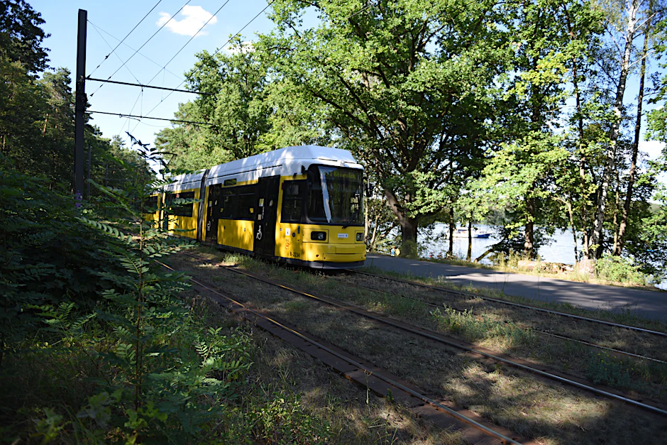 Die Straßenbahnlinie 68 gilt als die schönste Strecke Berlins. Sie ist auch als Uferbahn bekannt. Sie fährt am Langen See vorbei, der Regattastrecke, dem Strandbad Grünau, der Bammelecke.