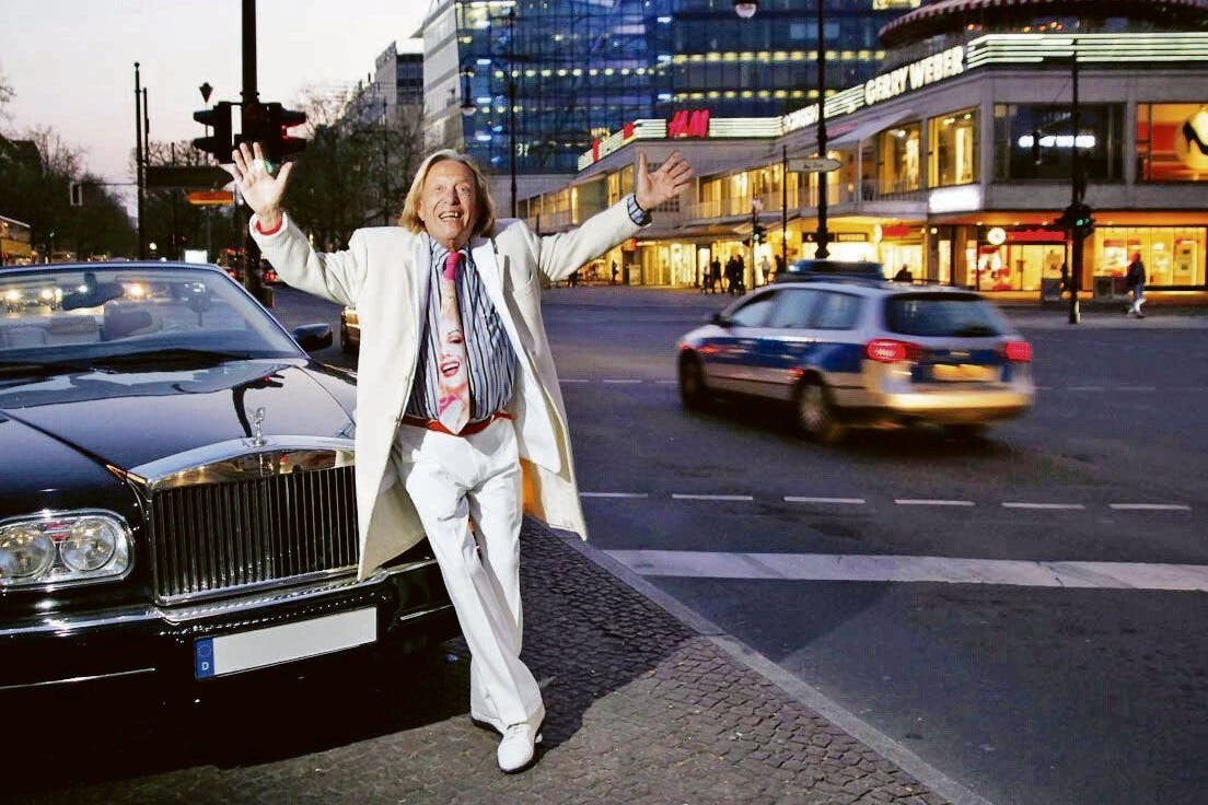 Rolf Eden auf dem Kurfürstendamm