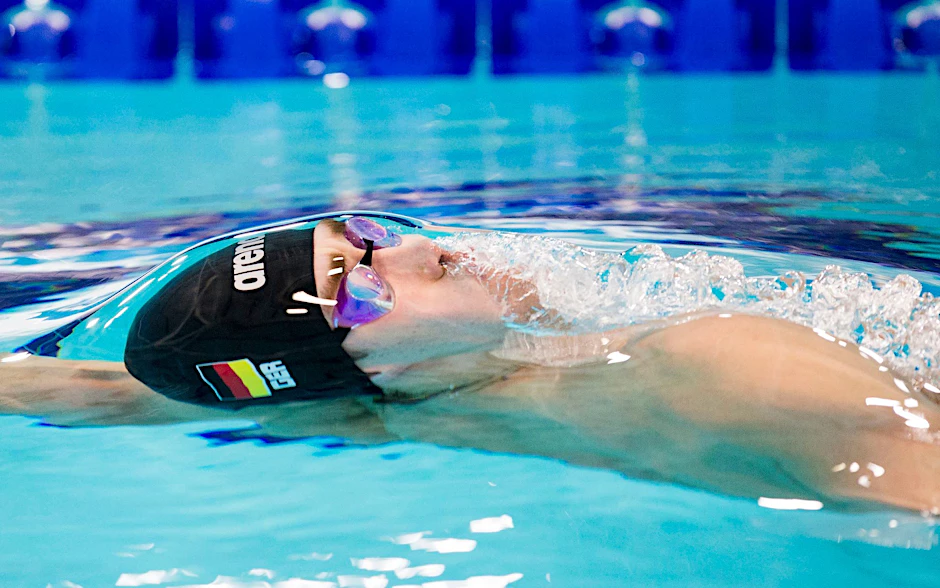 ARCHIV - Die deutsche Lagen-Mixed-Staffel um Ole Braunschweig (Im Bild) kamen über 4x100 Meter nur auf Rang fünf.  