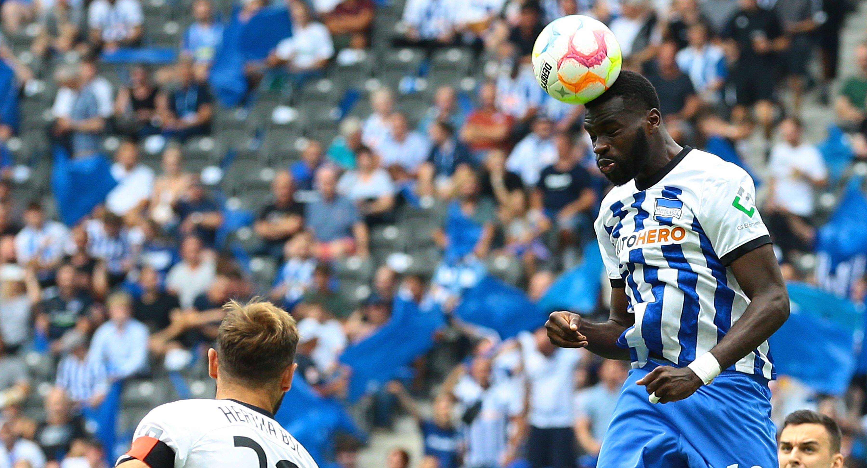 Image - Hertha BSC: Stürmer Willy Kanga hat den härtesten Job und muss gegen Dortmund für den ersten Sieg endlich treffen