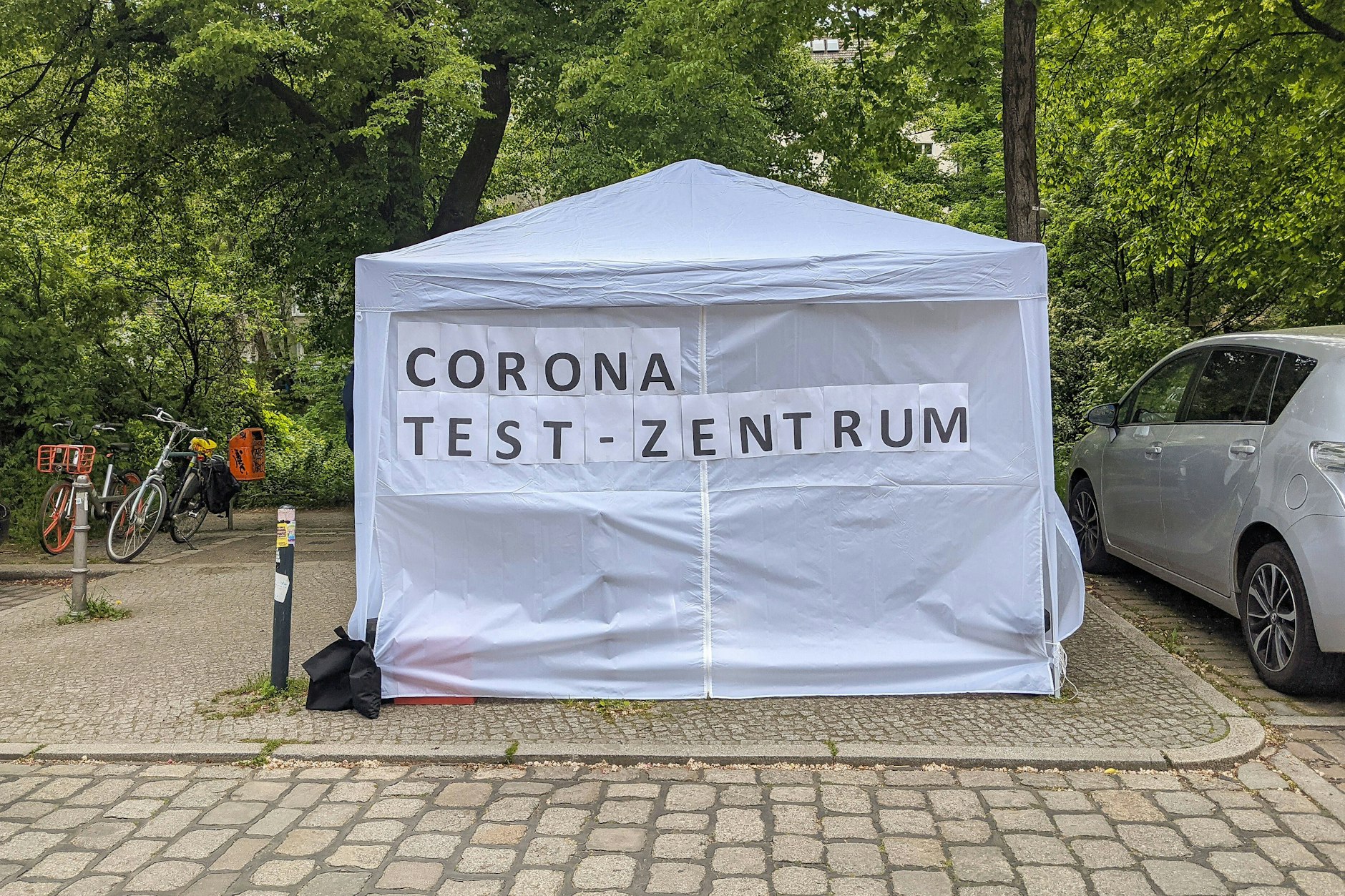 Ein Corona-Testzentrum in Berlin (Symbolbild).