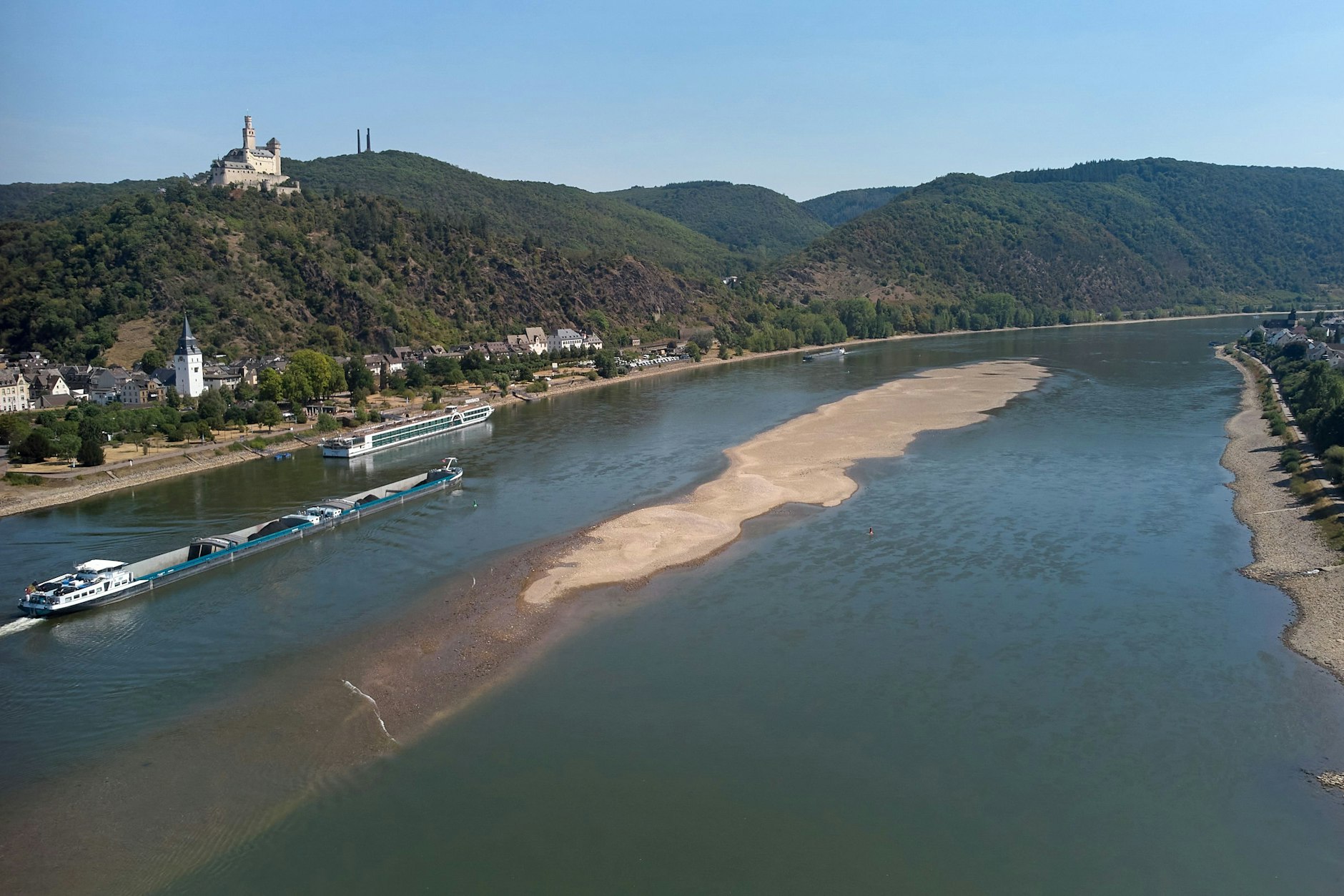 Die Pegelstände der deutschen Flüsse sind in diesem Jahr sehr niedrig.