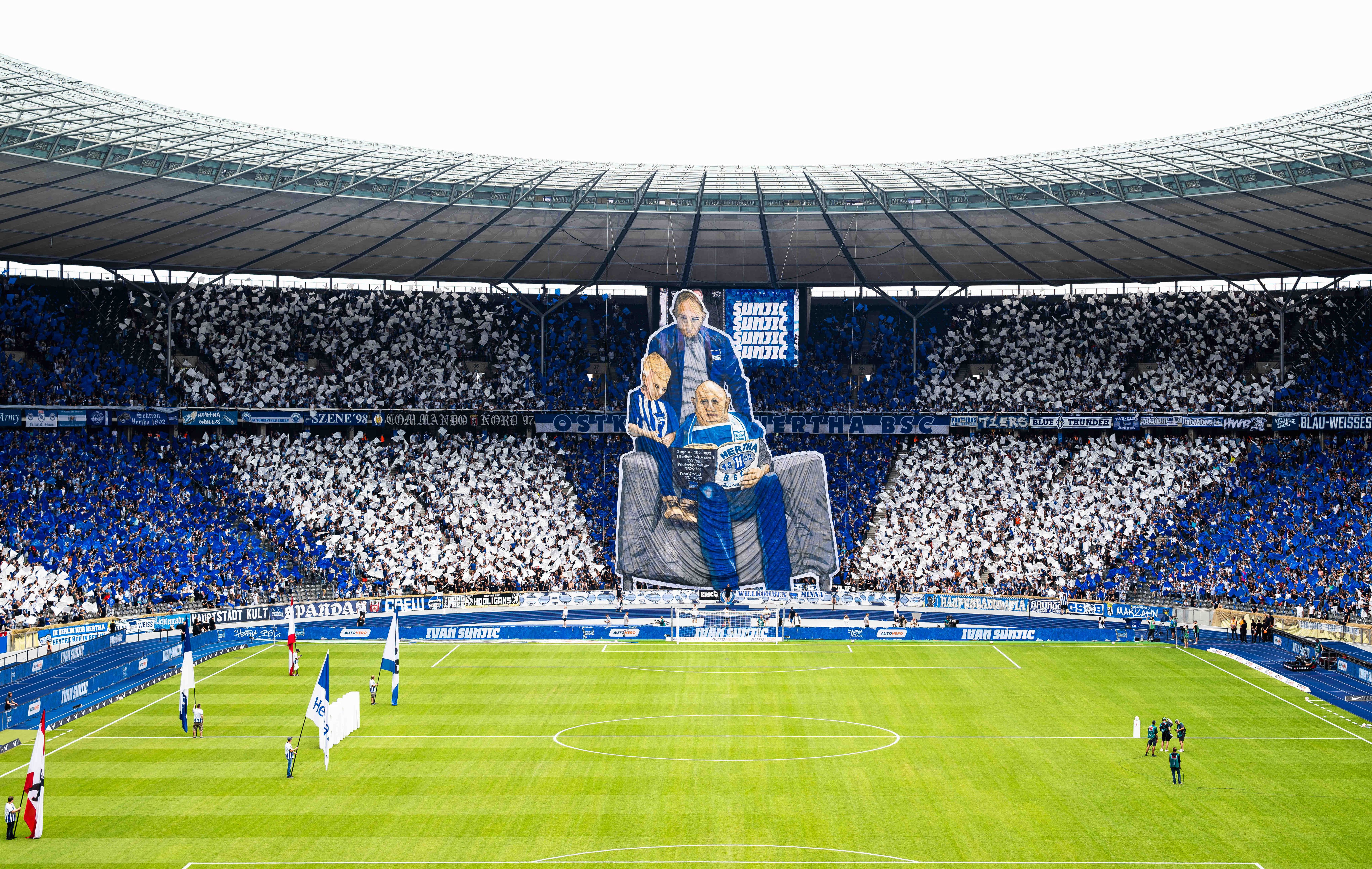 Hertha BSC: Eine Choreografie sorgt für Gänsehaut