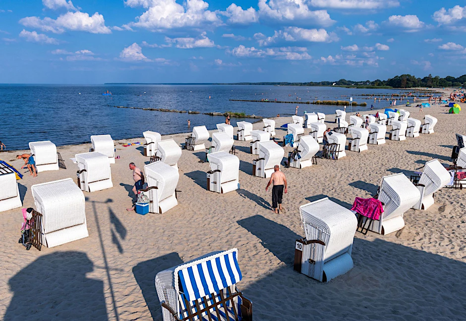 Der Strand am Stettiner Haff.