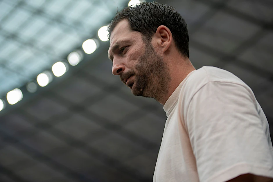 Hertha-Trainer Sandro Schwarz will mit seinem Team in Mönchengladbach gewinnen.   - Nutzung nur nach schriftlicher Vereinbarung mit der dpa