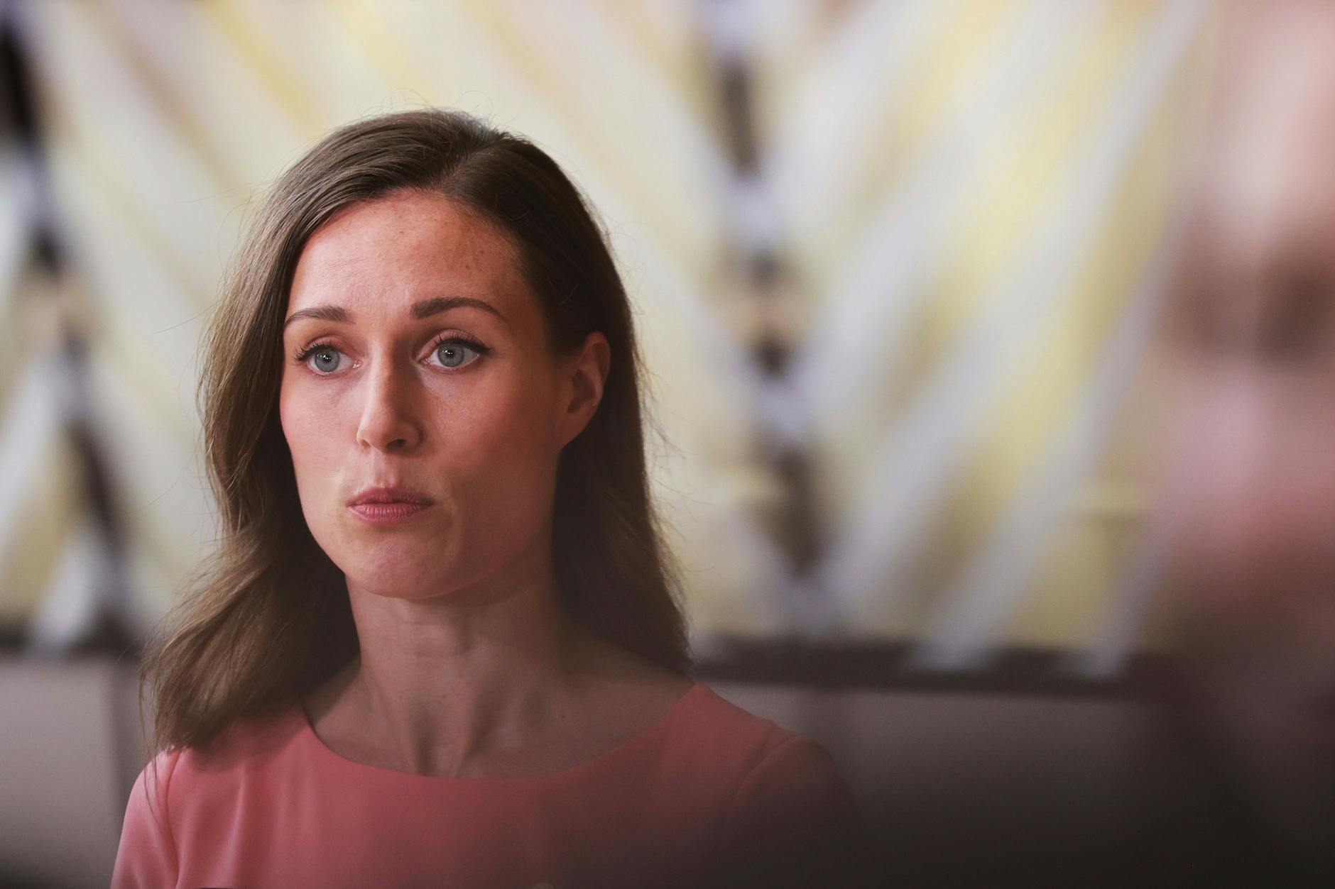 Die finnische Ministerpräsidentin Sanna Marin nüchtern.