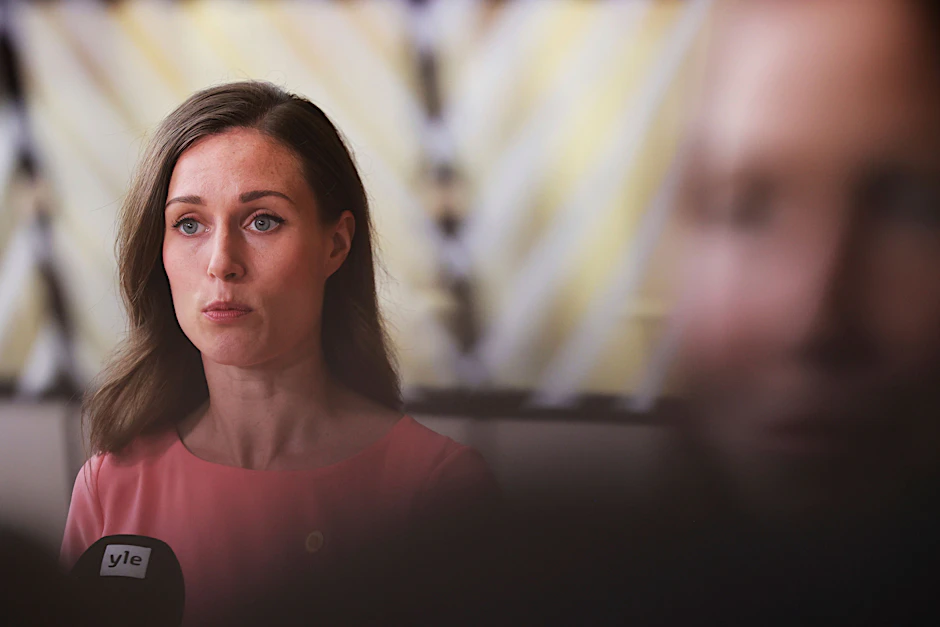Die finnische Ministerpräsidentin Sanna Marin nüchtern.