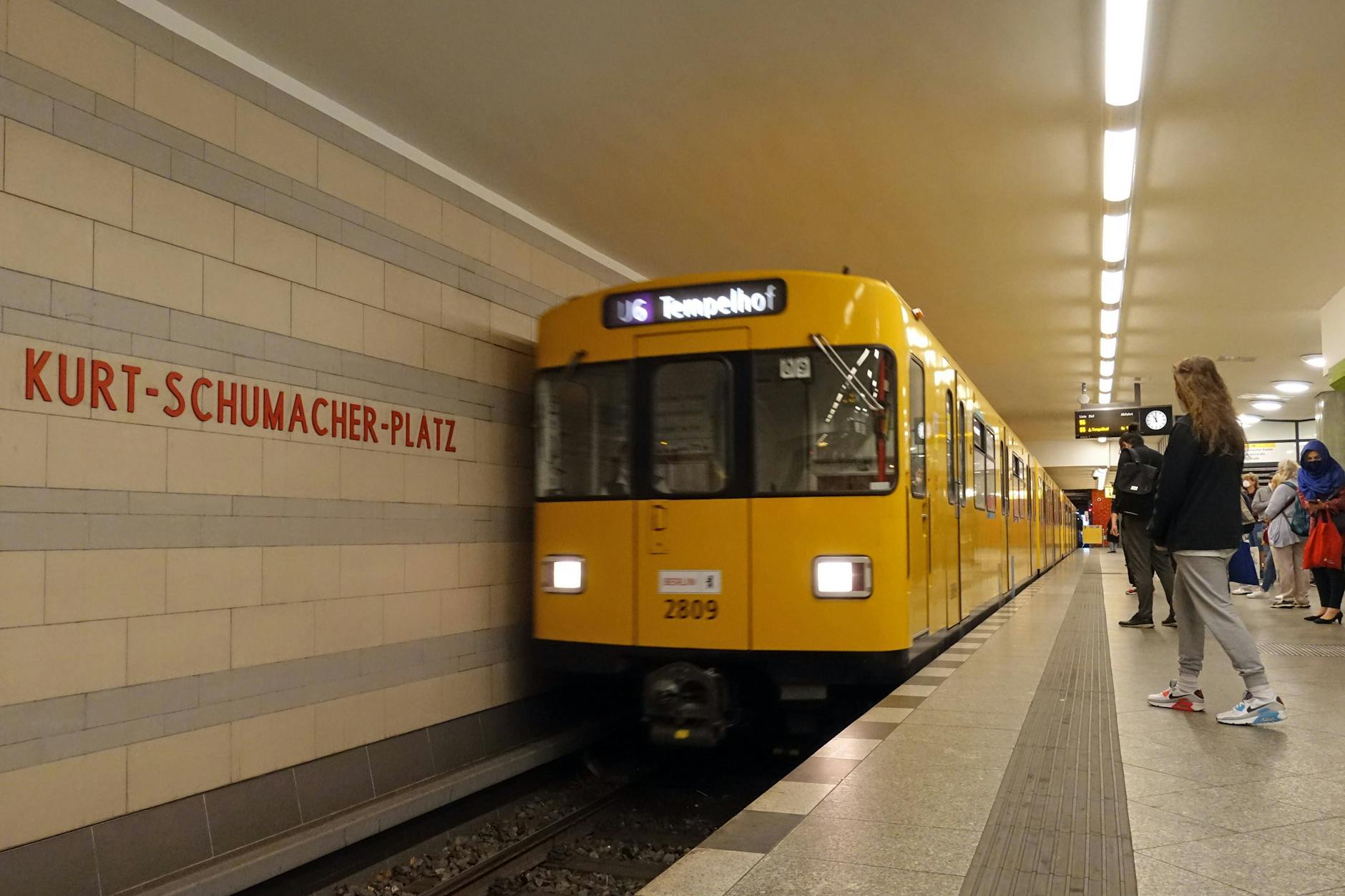 Der U-Bahnhof Kurt-Schumacher-Platz wird bis 2025 Endpunkt der U6.