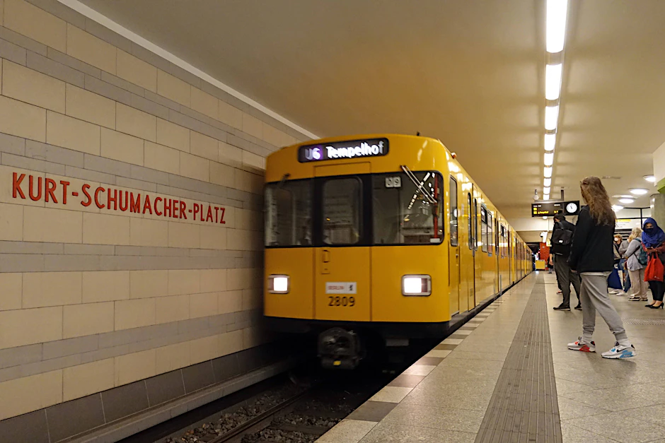Der U-Bahnhof Kurt-Schumacher-Platz wird bis 2025 Endpunkt der U6.