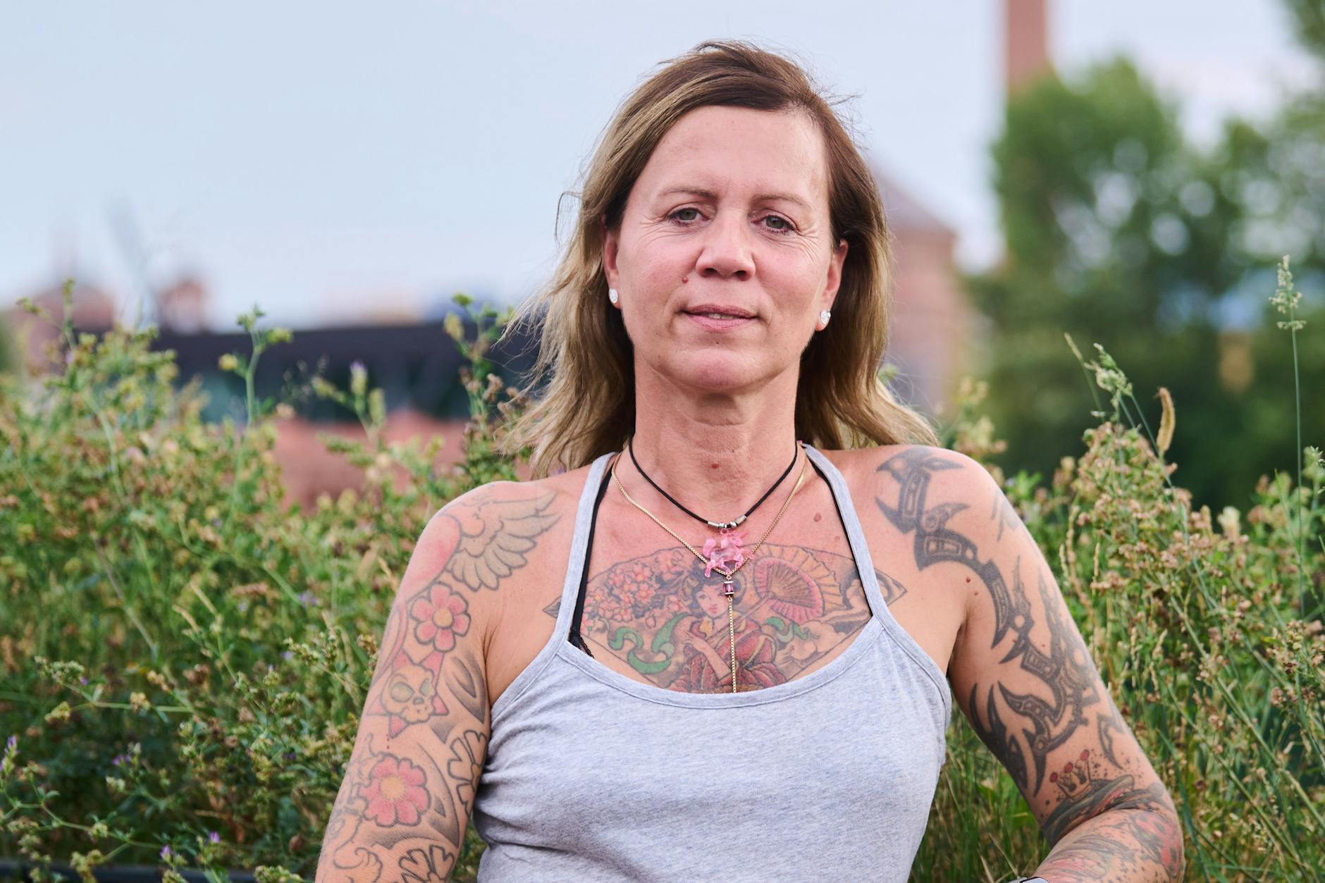 Pamela Schobeß, Vorstandsvorsitzende der Clubcommssion Berlin steht im Holzmarkt 25.