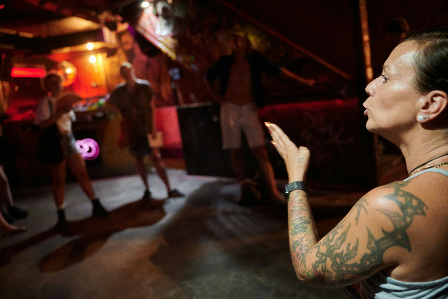 Pamela Schobeß, Vorstandsvorsitzende der Clubcommission Berlin, im Golden Gate Club