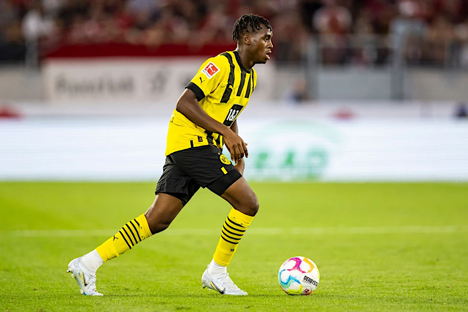 ARCHIV - Hat beim BVB einen neuen Vertrag unterschrieben: Jamie Bynoe-Gittens.   - Nutzung nur nach schriftlicher Vereinbarung mit der dpa
