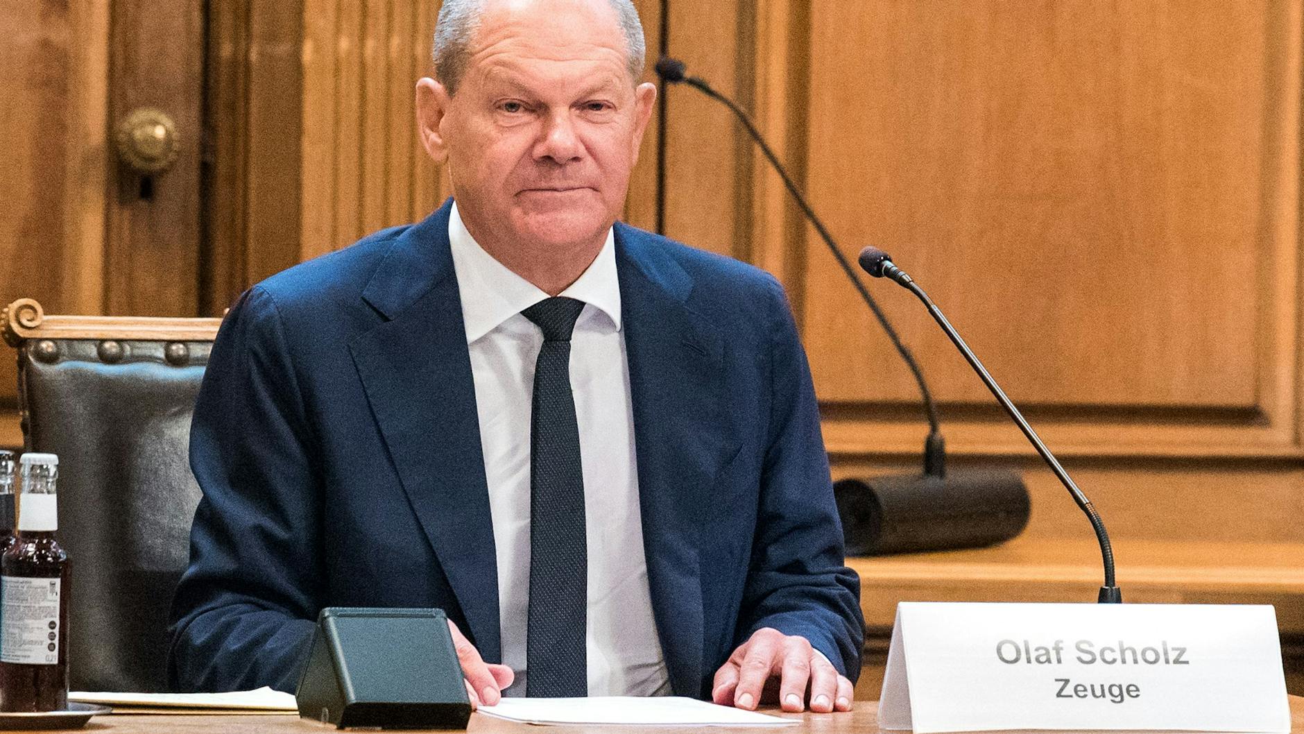 Kanzler Olaf Scholz stand dem Untersuchungsausschuss Rede und Antwort.