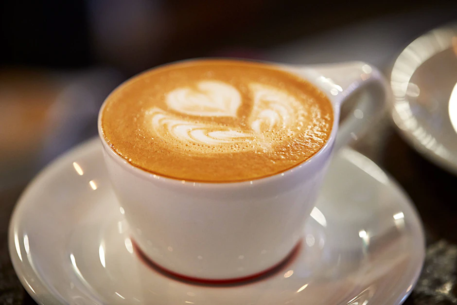 Ein Cappuccino.