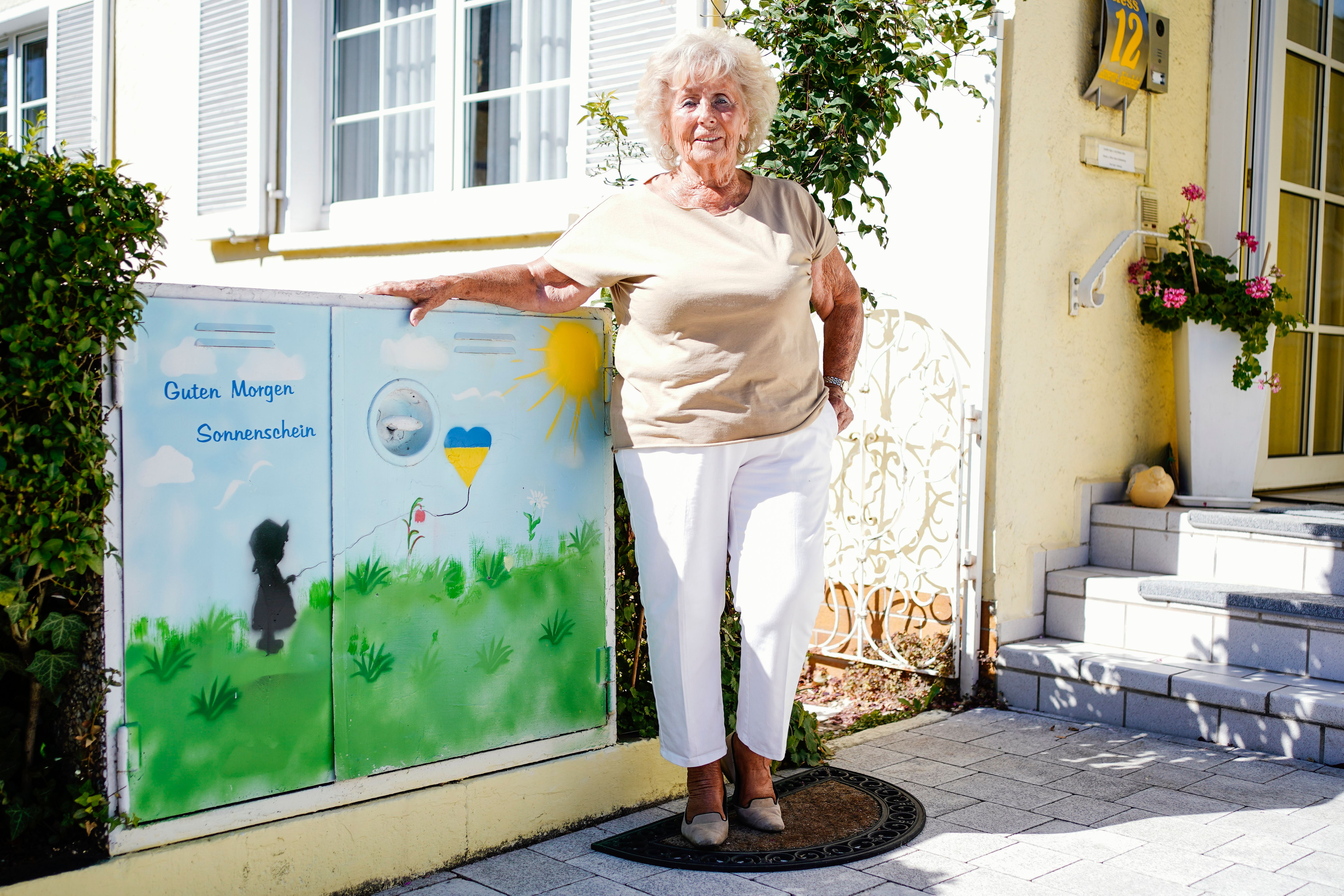 Image - Inge Hess (80) ist Leimens bekannteste Graffiti-Künstlerin