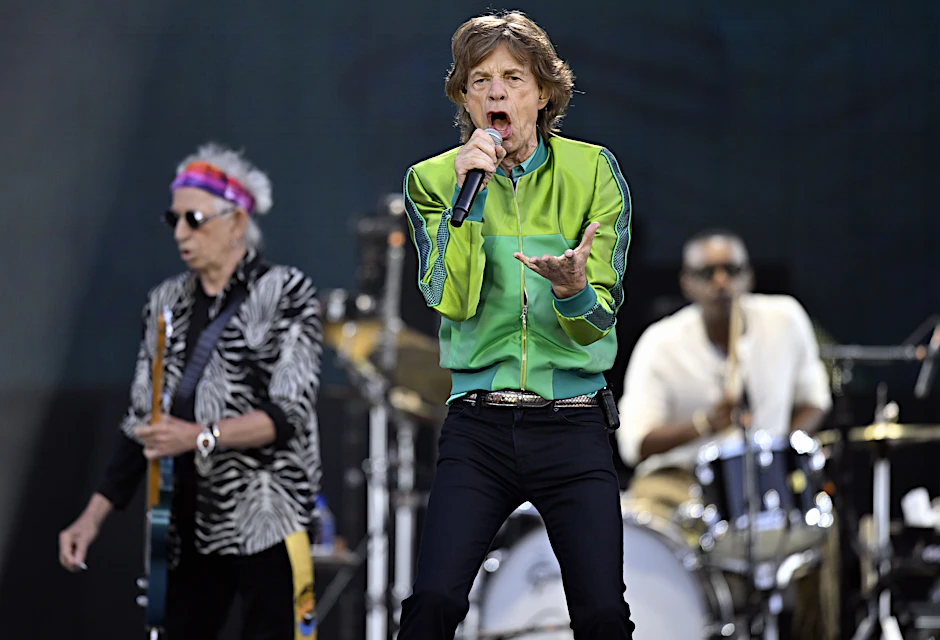 Mick Jagger, der Sänger der Rolling Stones, bei einem Konzert im Rahmen der Tour „Stones Sixty Europe 2022“