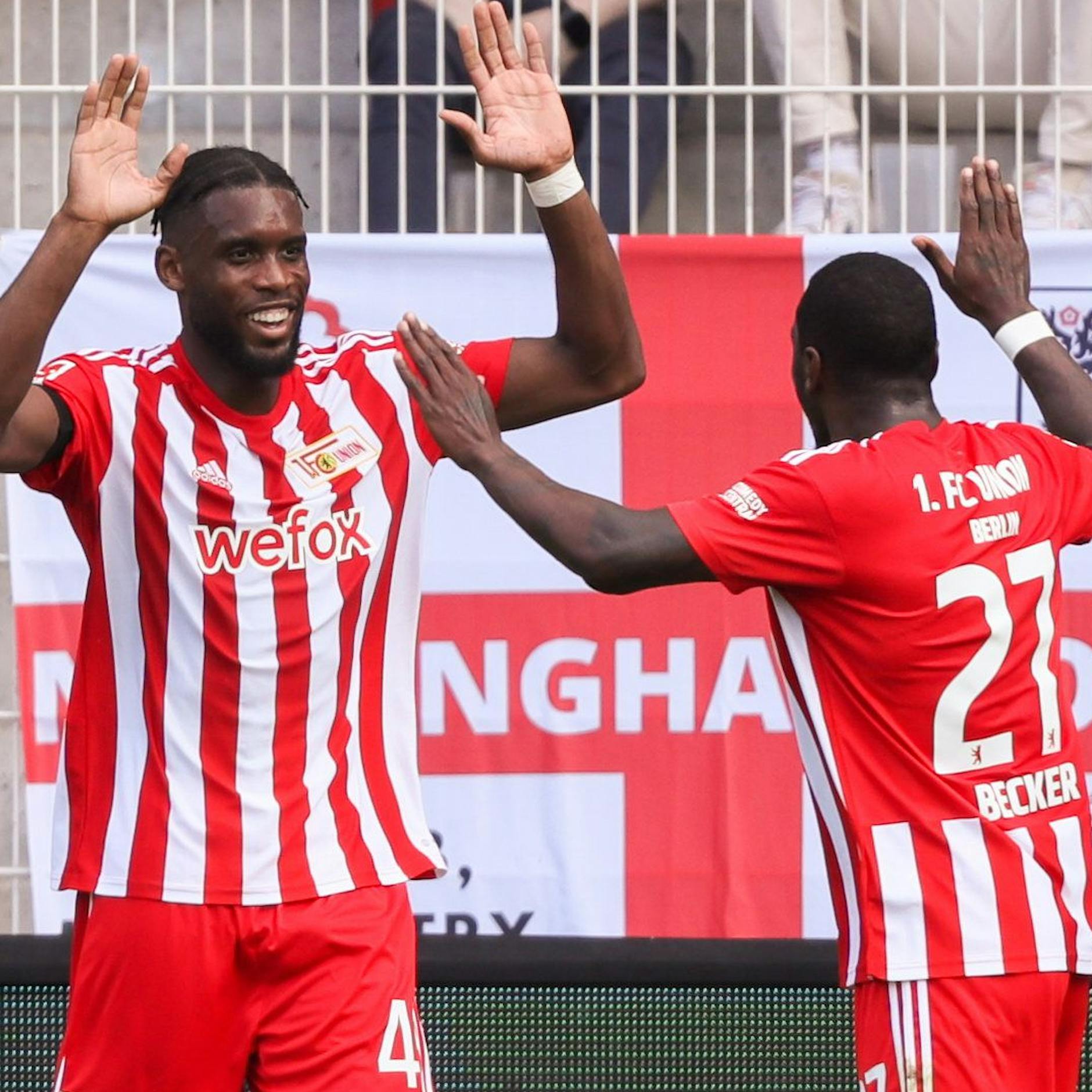 1. FC Union: Jordan Siebatcheu und Sheraldo Becker passen einfach zusammen wie Alte und Försterei