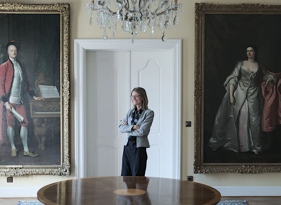 Die Britische Botschafterin, Jill Gallard, in der Residenz in Berlin-Dahlem.