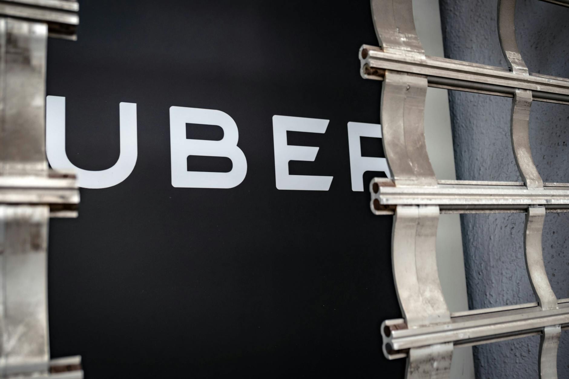 Eine Uberwerbung in Berlin.