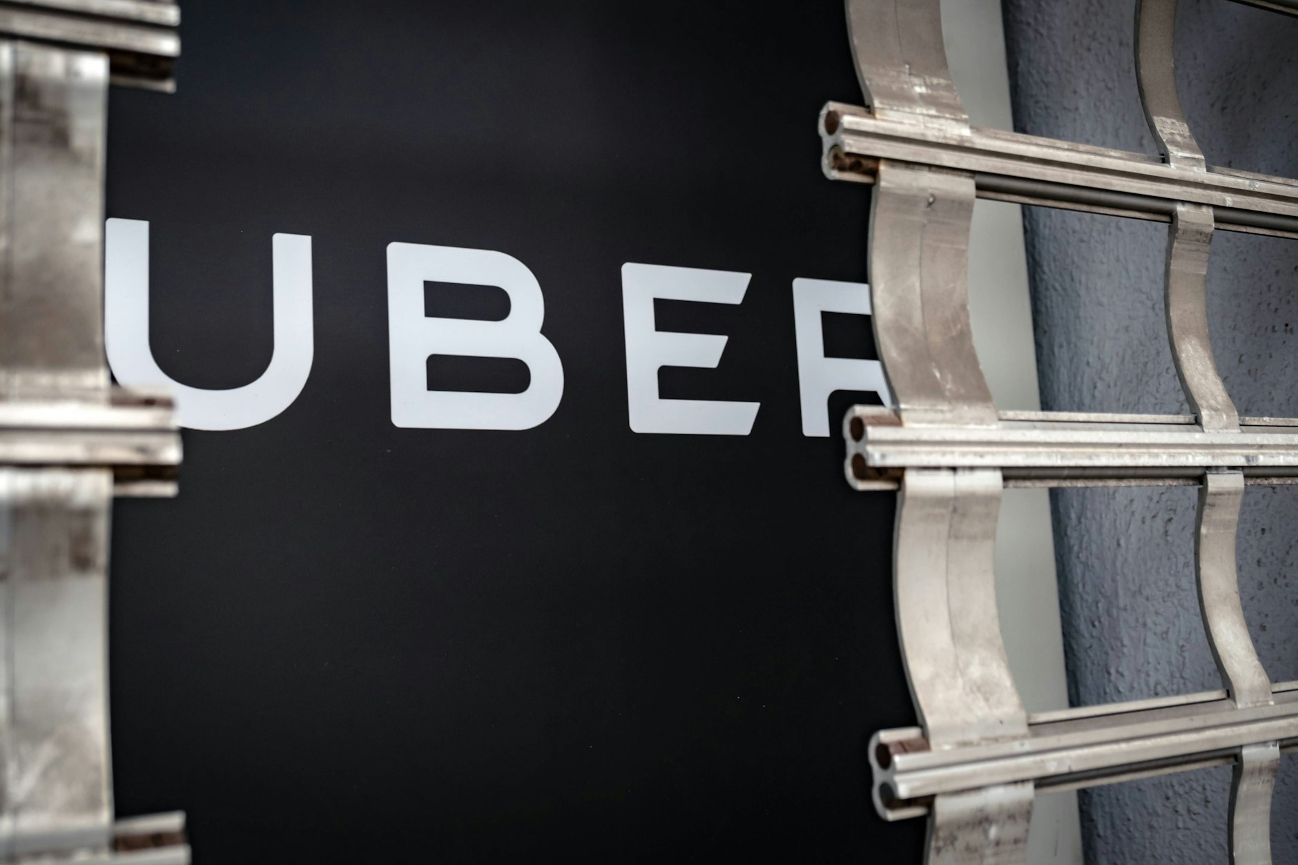 Eine Uberwerbung in Berlin.