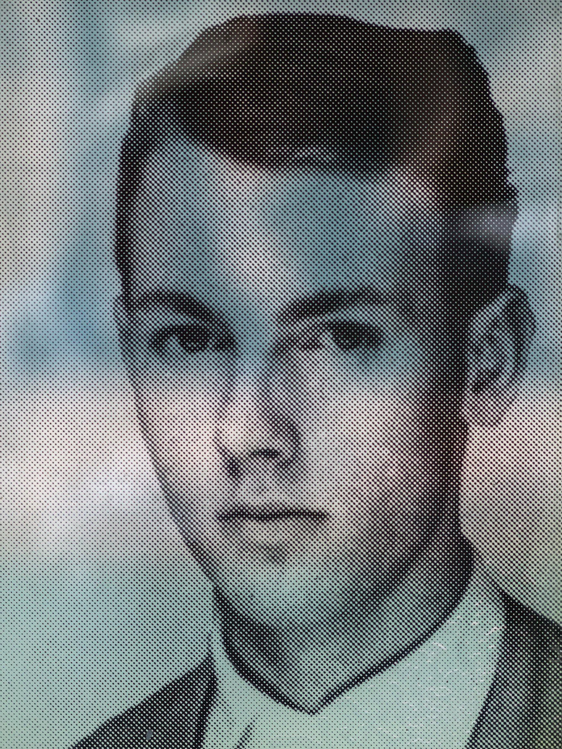 Ein Bildnis von Peter Fechter am <strong>Mauergedenkstätte an der Bernauer Straße.</strong>