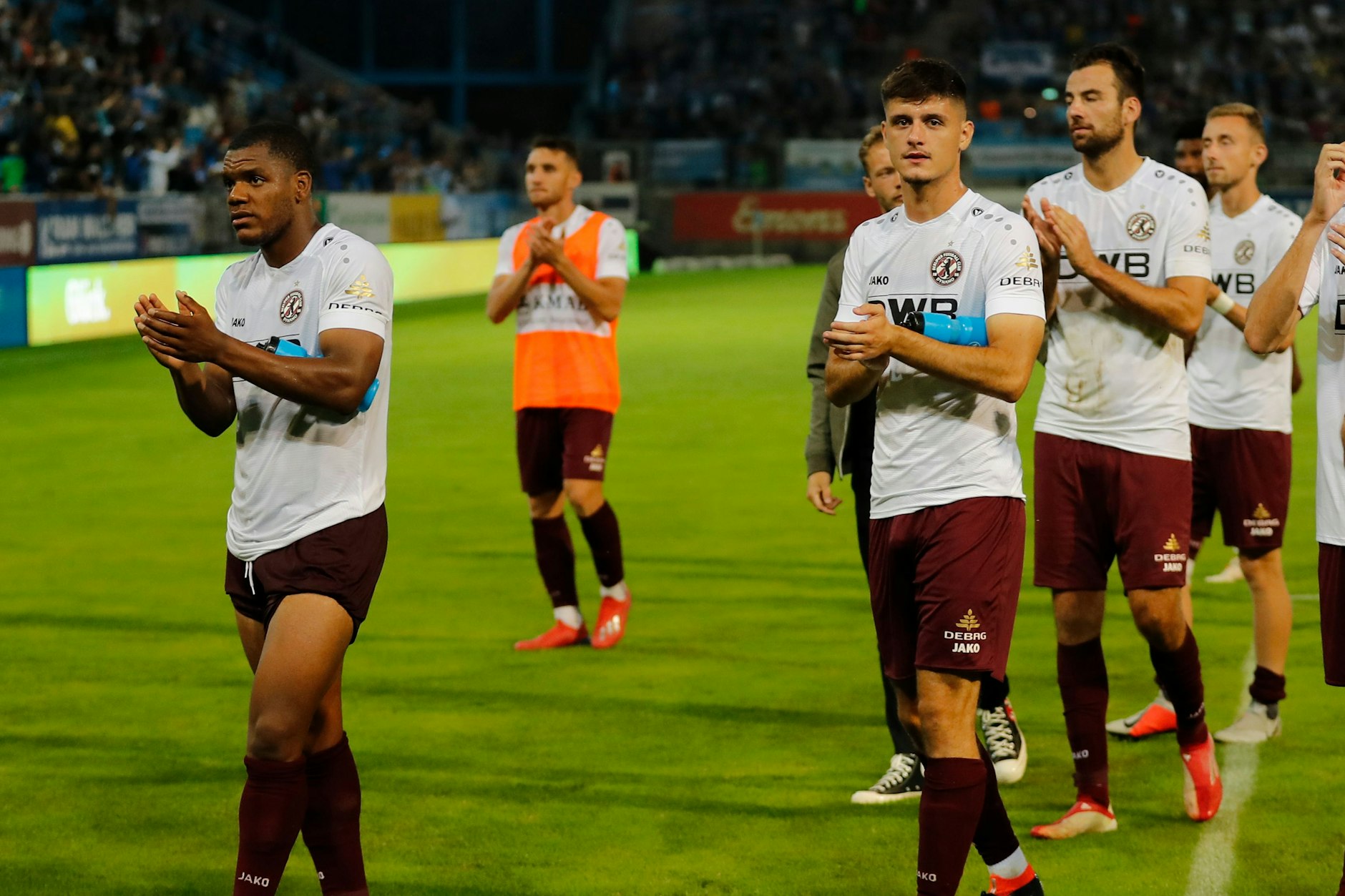 Die BFC-Kicker um Arthur Ekalle, Erlind Zogjani und Christian Beck wollen jetzt gegen Jena wieder in die Erfolgsspur reinfinden.