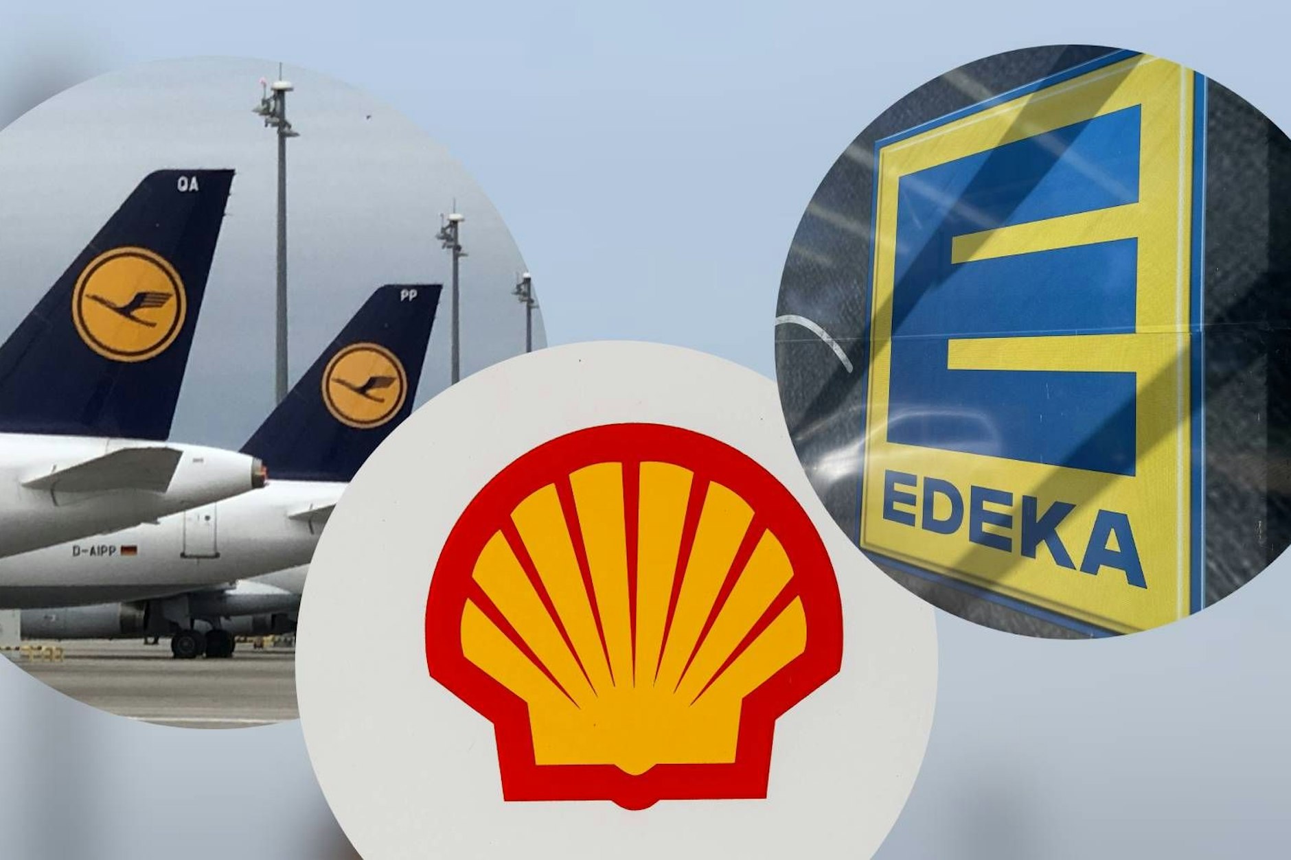 Die Lufthansa, Edeka und Shell stehen auf der Liste für den Goldenen Geier.