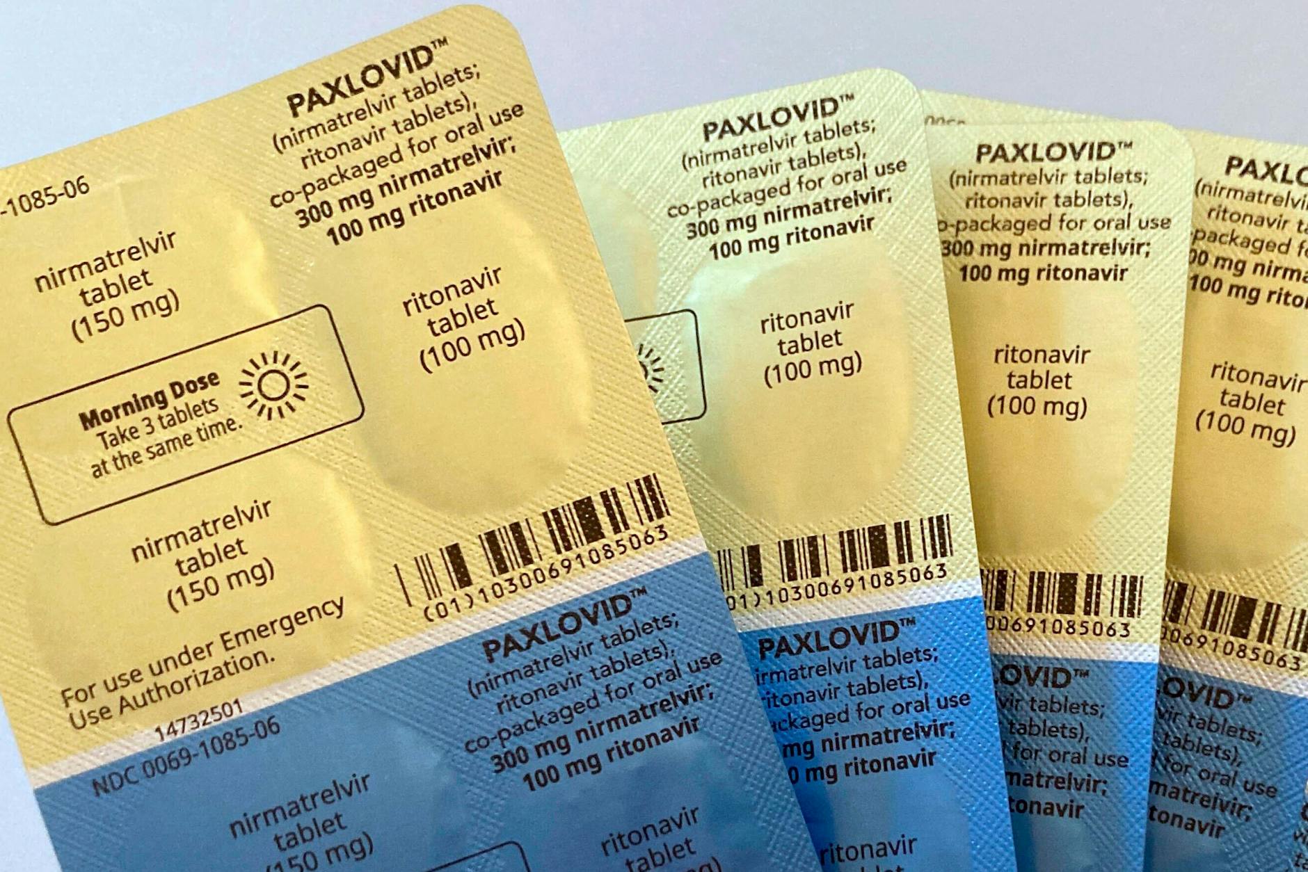 Paxlovid-Tabletten.