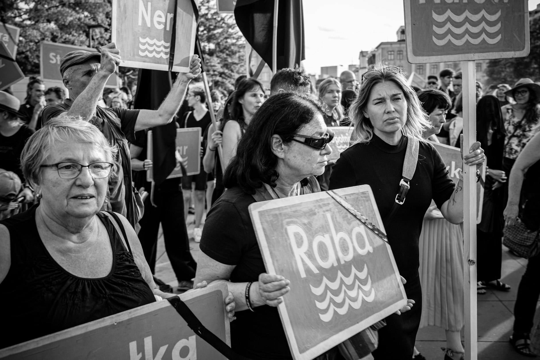Umweltproteste in Warschau, August 2022.