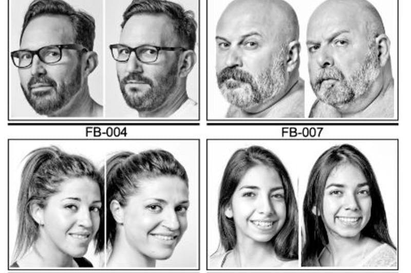 Bilder von sogenannten LALs (Lookalikes) aus der Studie. Sie sind nicht miteinander verwandt.
