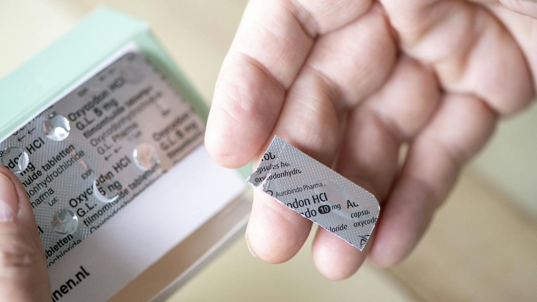 Sieht harmlos ist, aber aber eine ernstzunehmende Droge: das Medikament Oxycodon.