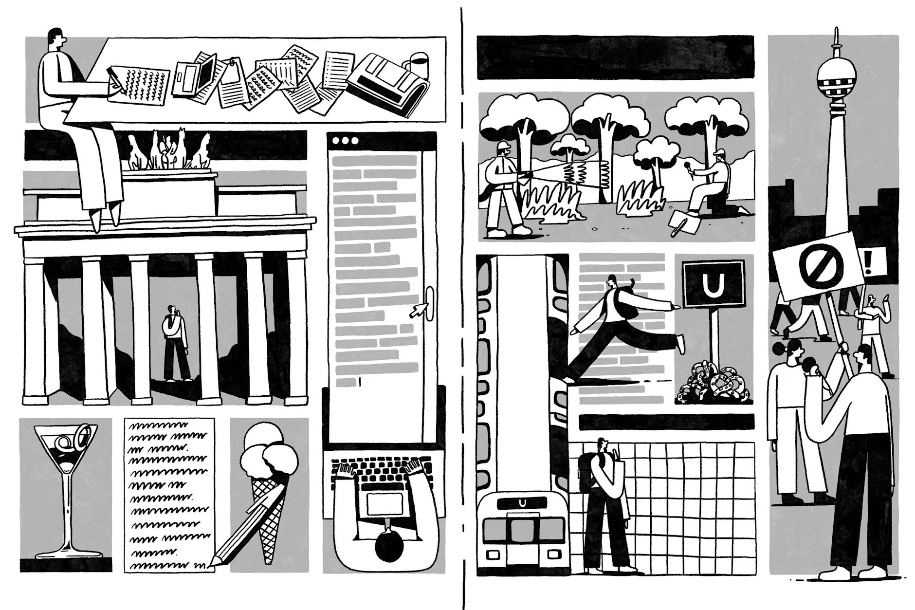 Wer schreibt, der bleibt, zumindest bei der Berliner Zeitung. Impressionen eines Praktikums.