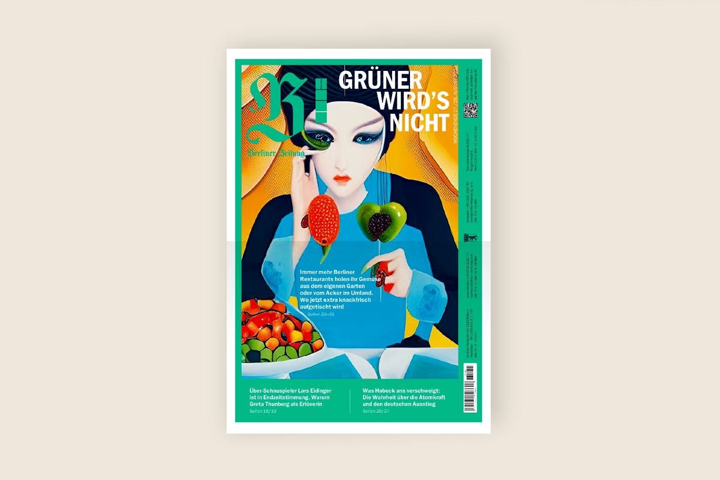 Berliner Zeitung: Das Titelbild der Wochenend-Ausgabe, 27./28. August