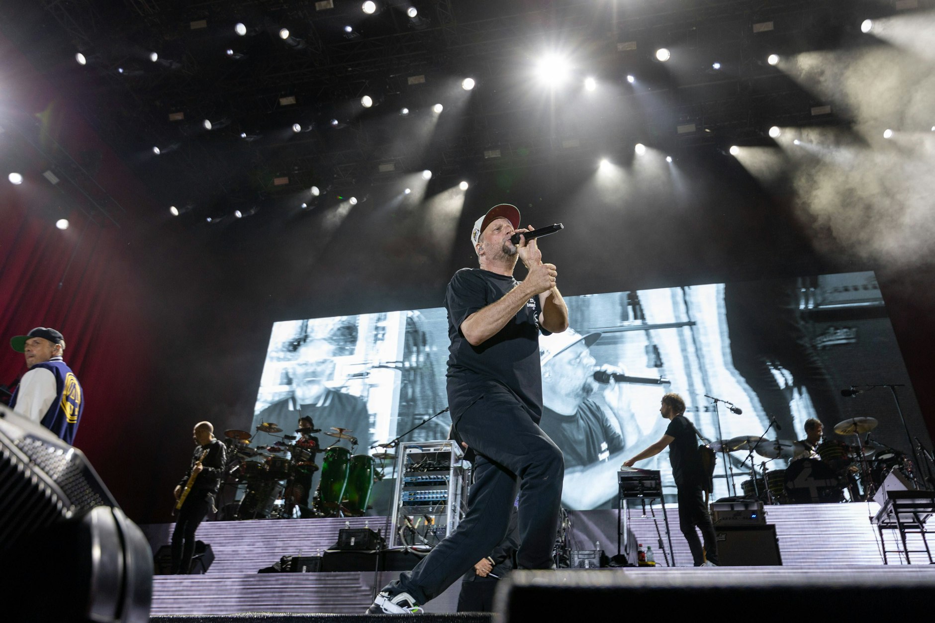 Michael „Smudo“ Schmidt bei seinem Auftritt mit den Fantastischen Vier in Bonn.