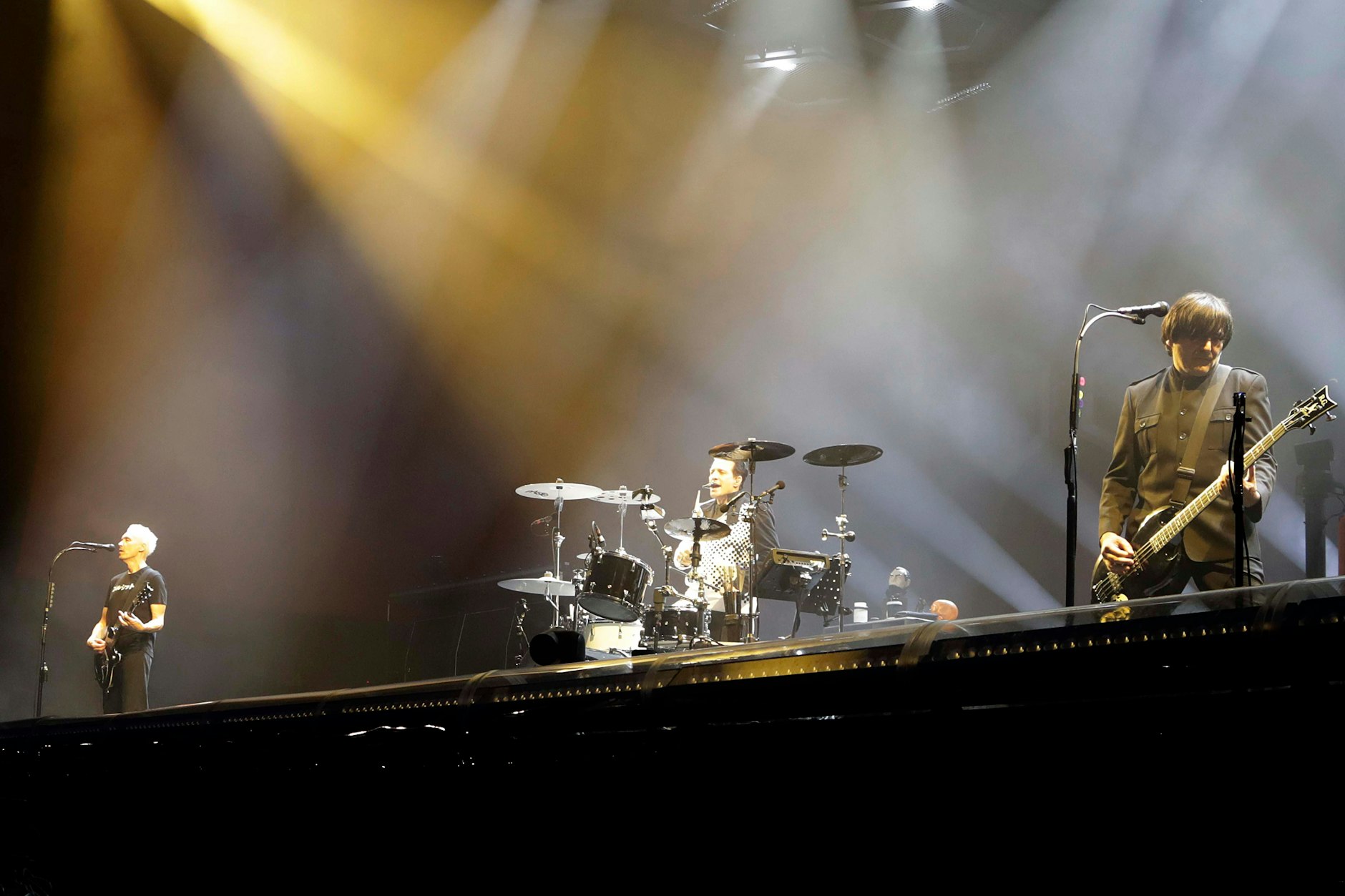 Farin Urlaub, Bela B. und Rod von Die Ärzte beim Konzert am Samstagabend auf dem Tempelhofer Feld