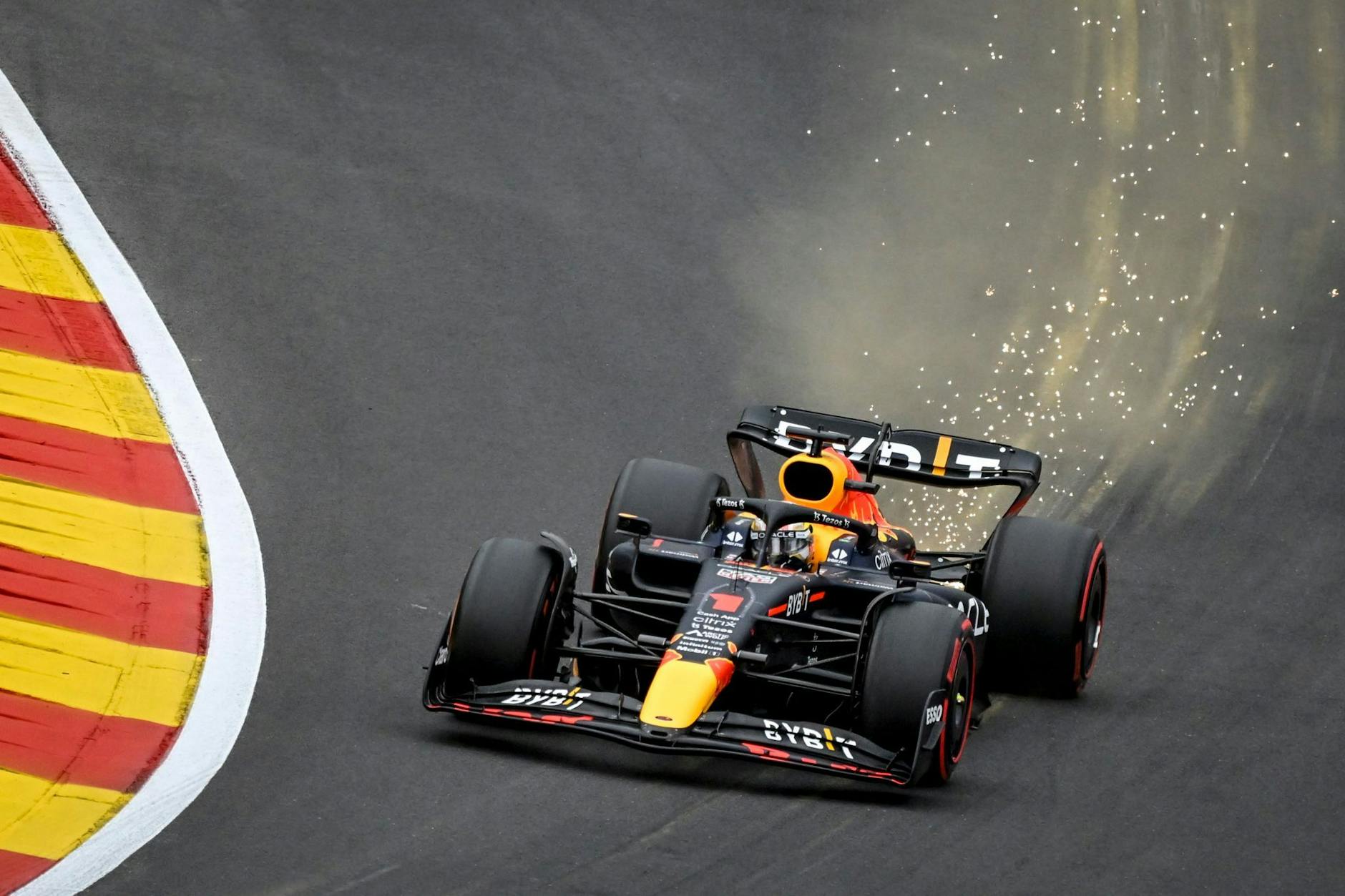 dpatopbilder - Fuhr im Training Bestzeit: Max Verstappen.