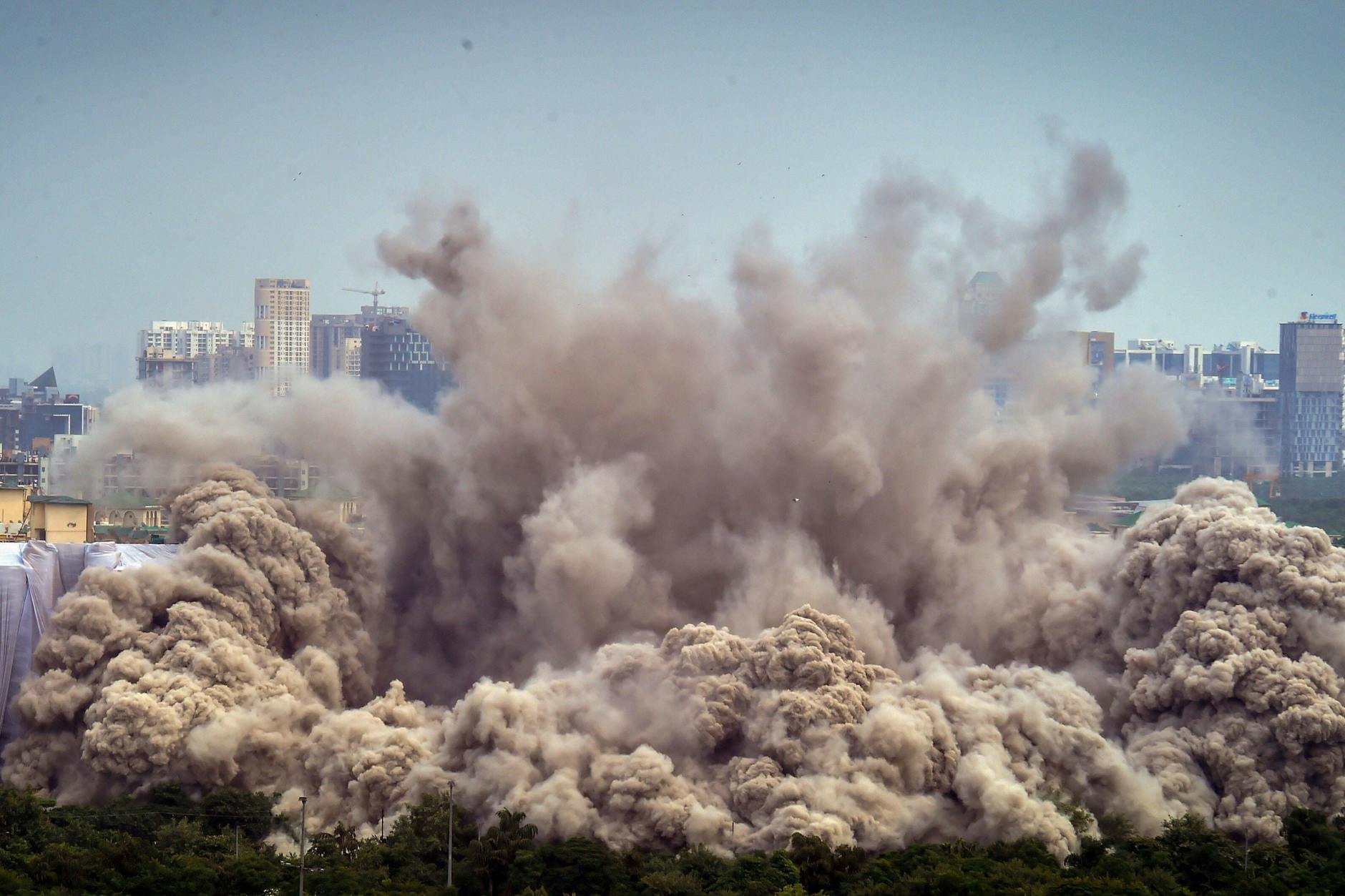 Die „Twin Towers of India“ wurden gesprengt. 