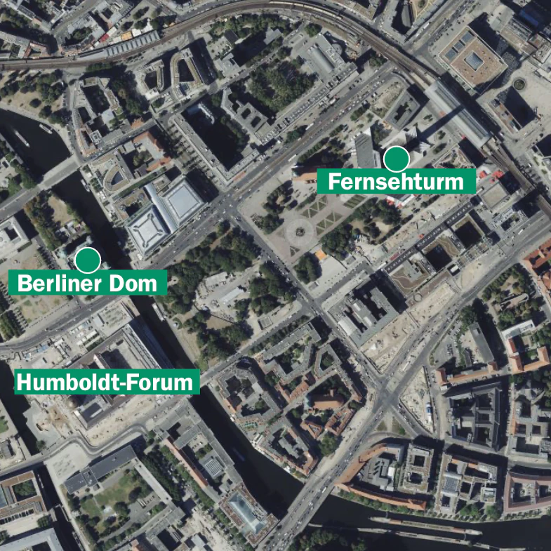 Berlin aus der Vogelperspektive